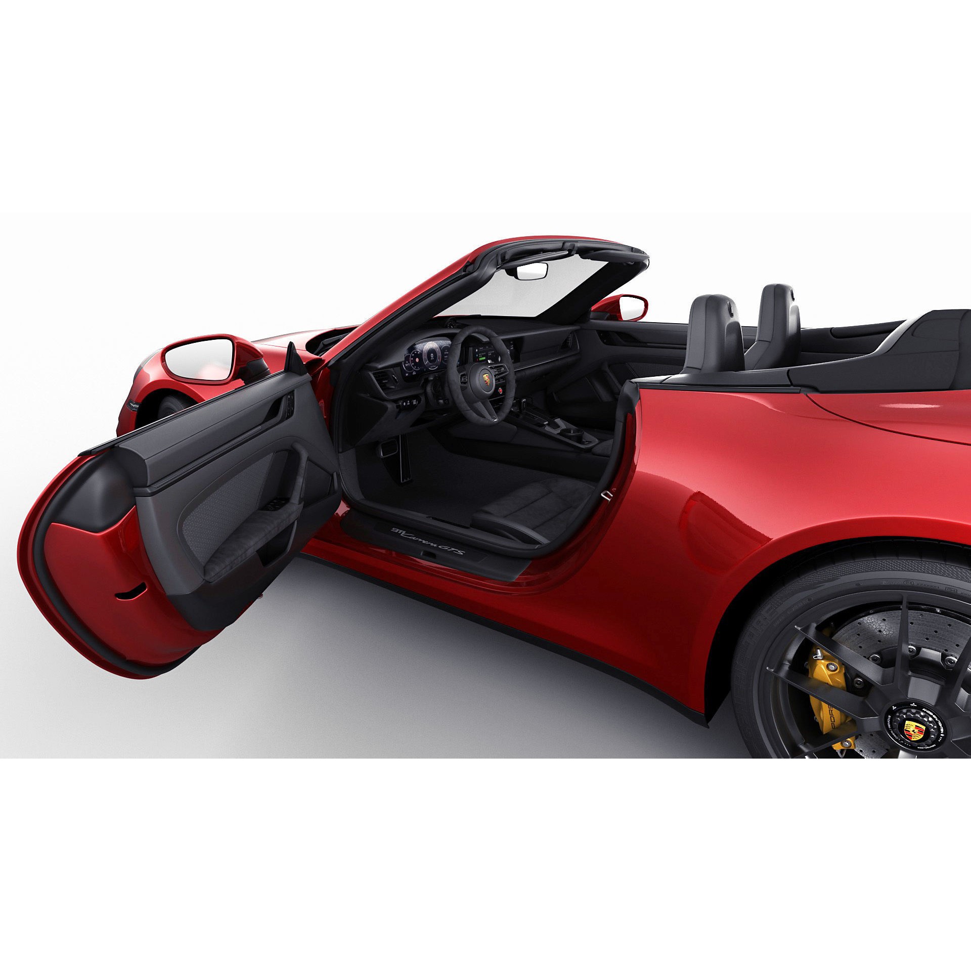 Porsche 911 Carrera GTS Cabriolet - High-Poly 3D Model - View 29