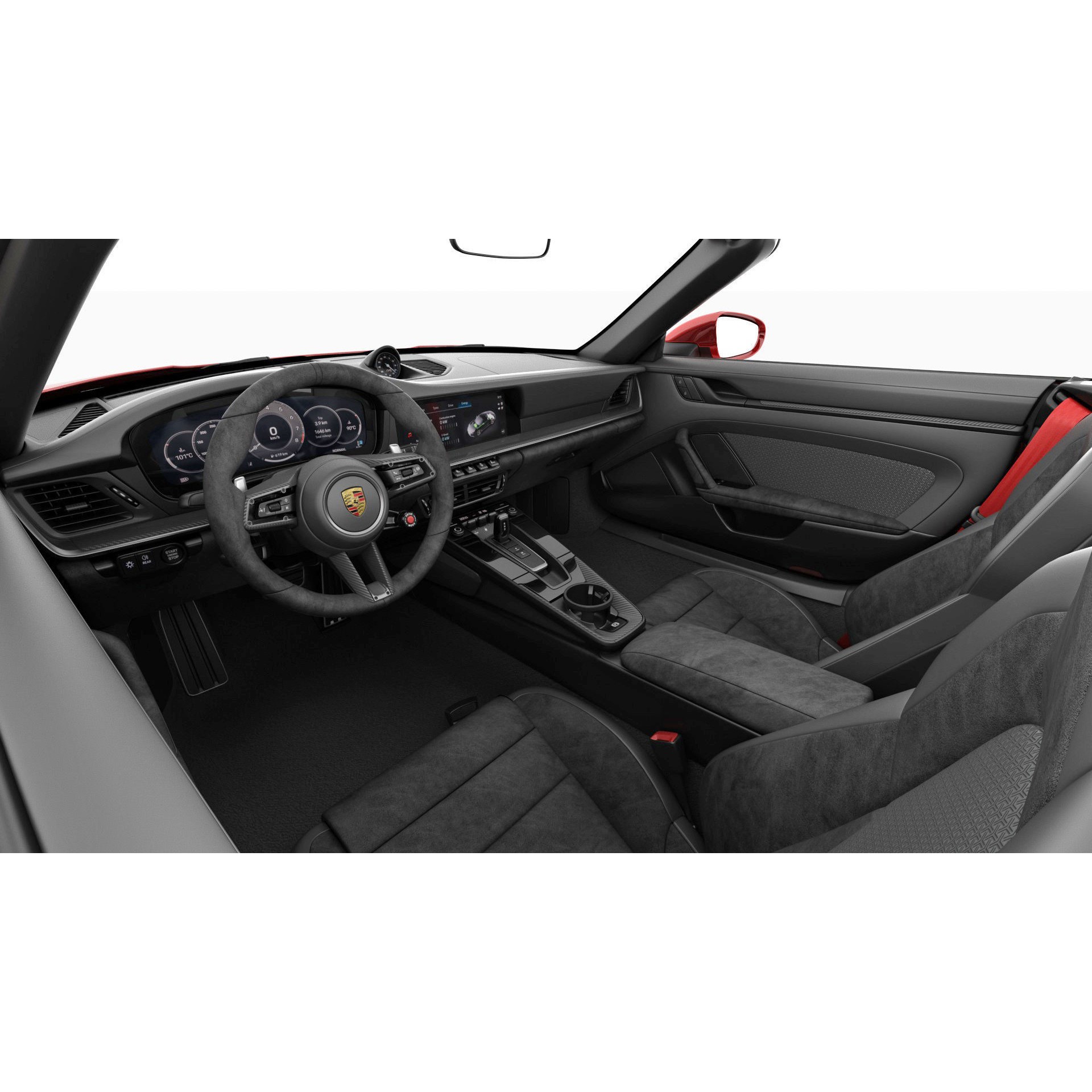 Porsche 911 Carrera GTS Cabriolet - High-Poly 3D Model - View 30