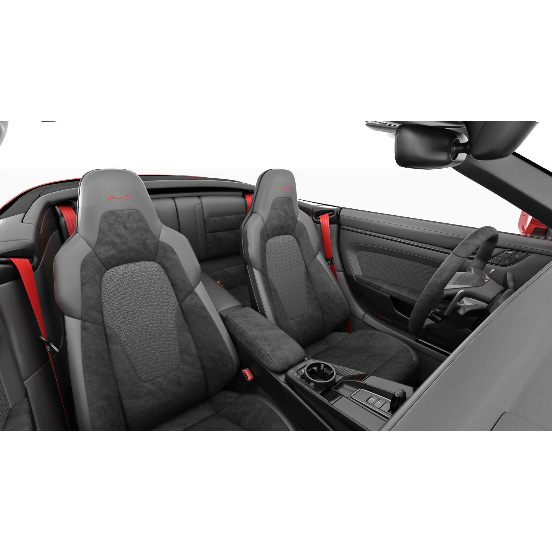 Porsche 911 Carrera GTS Cabriolet - High-Poly 3D Model - View 31