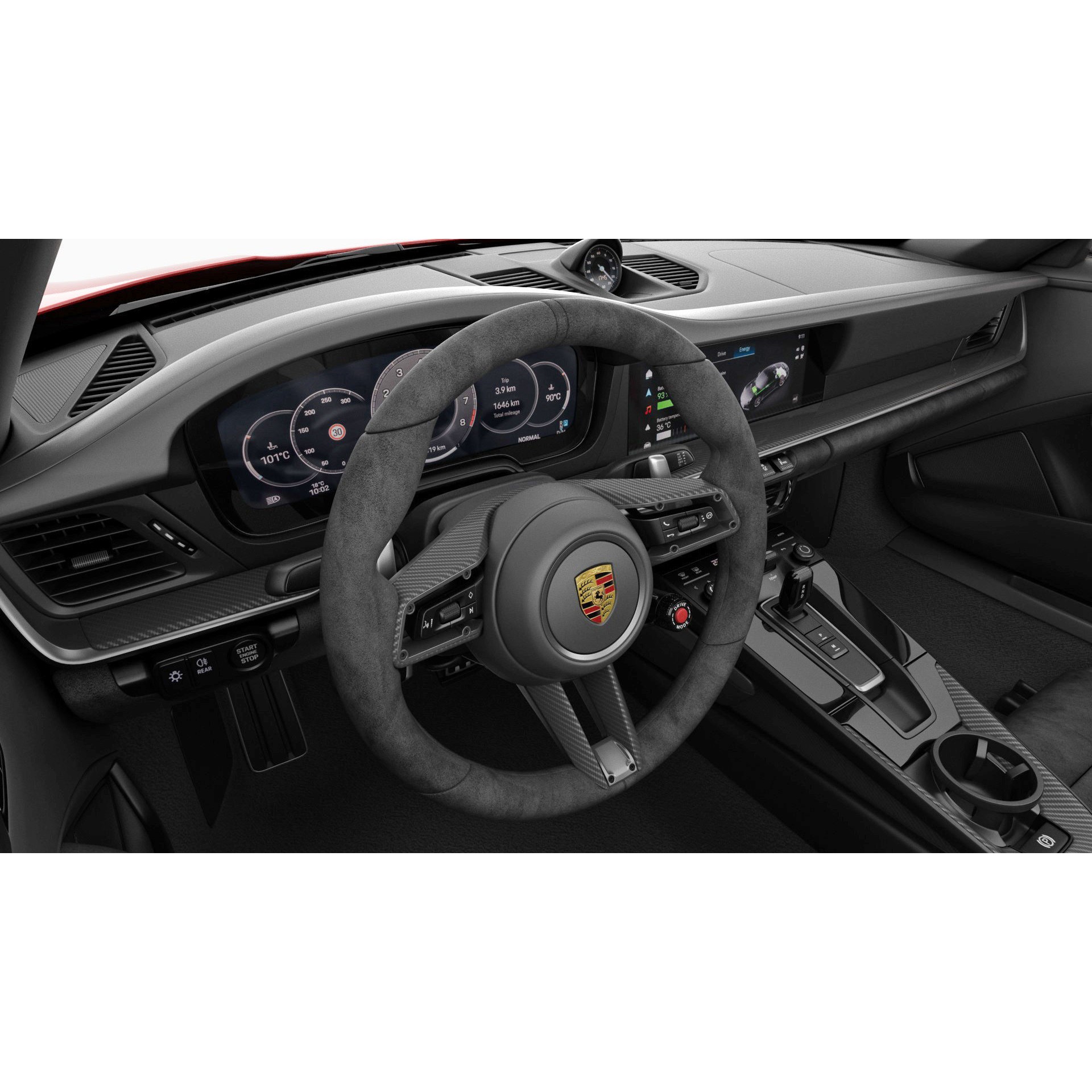 Porsche 911 Carrera GTS Cabriolet - High-Poly 3D Model - View 34