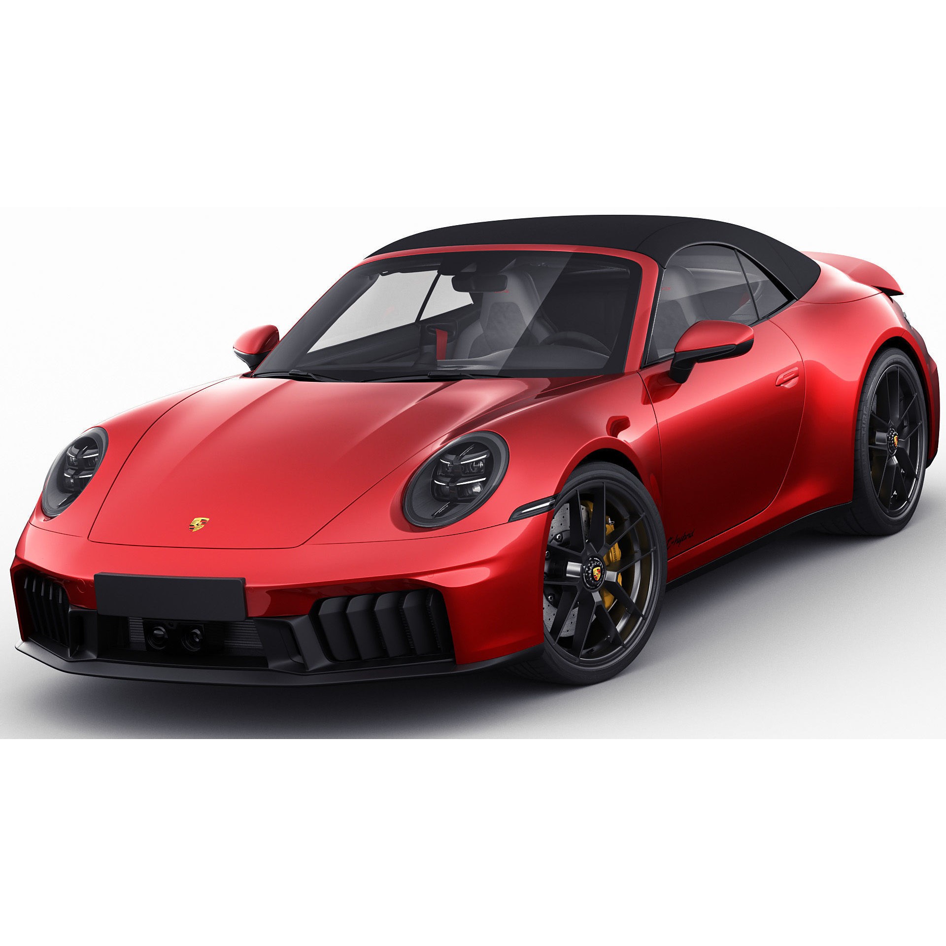 Porsche 911 Carrera GTS Cabriolet - High-Poly 3D Model - View 4