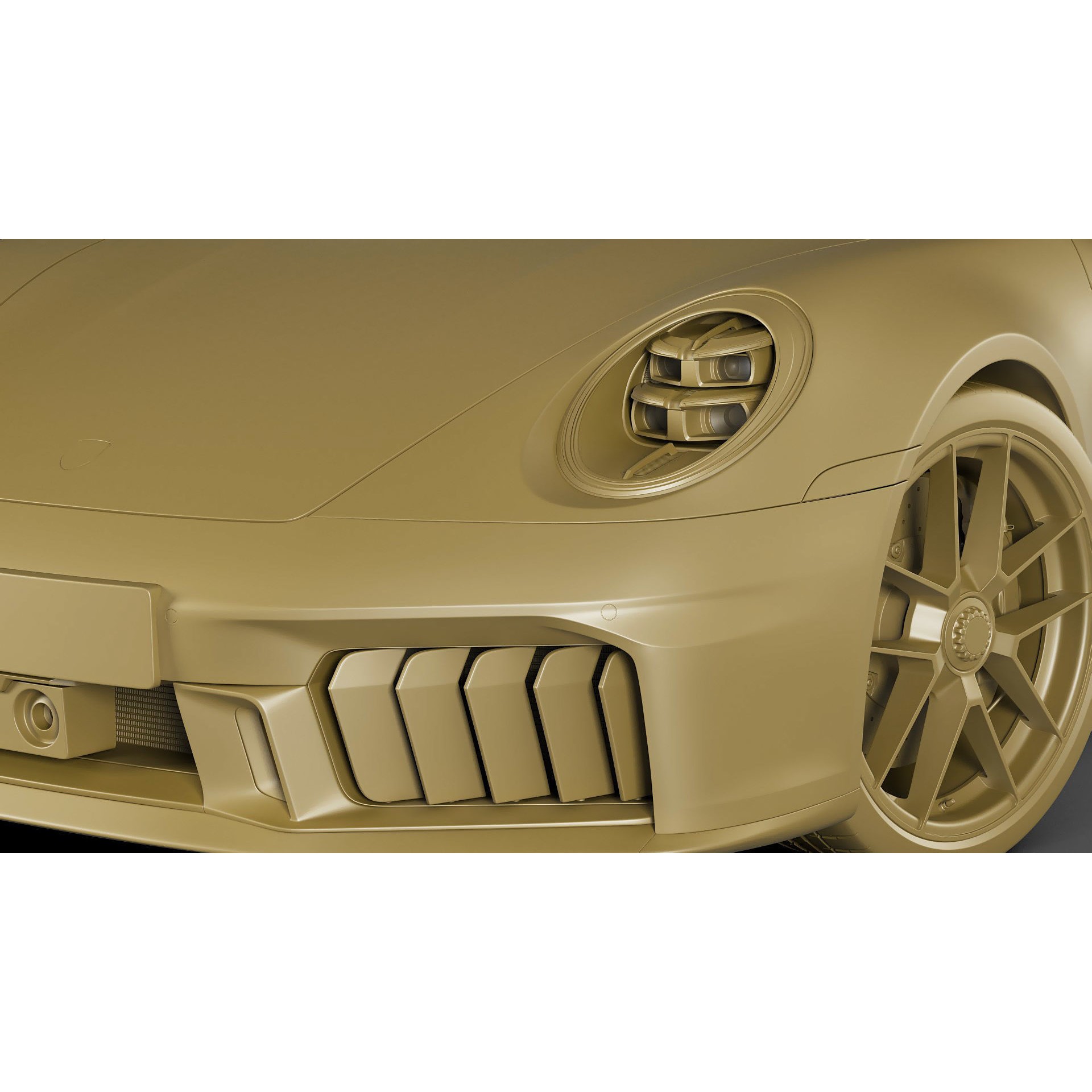 Porsche 911 Carrera GTS Cabriolet - High-Poly 3D Model - View 44