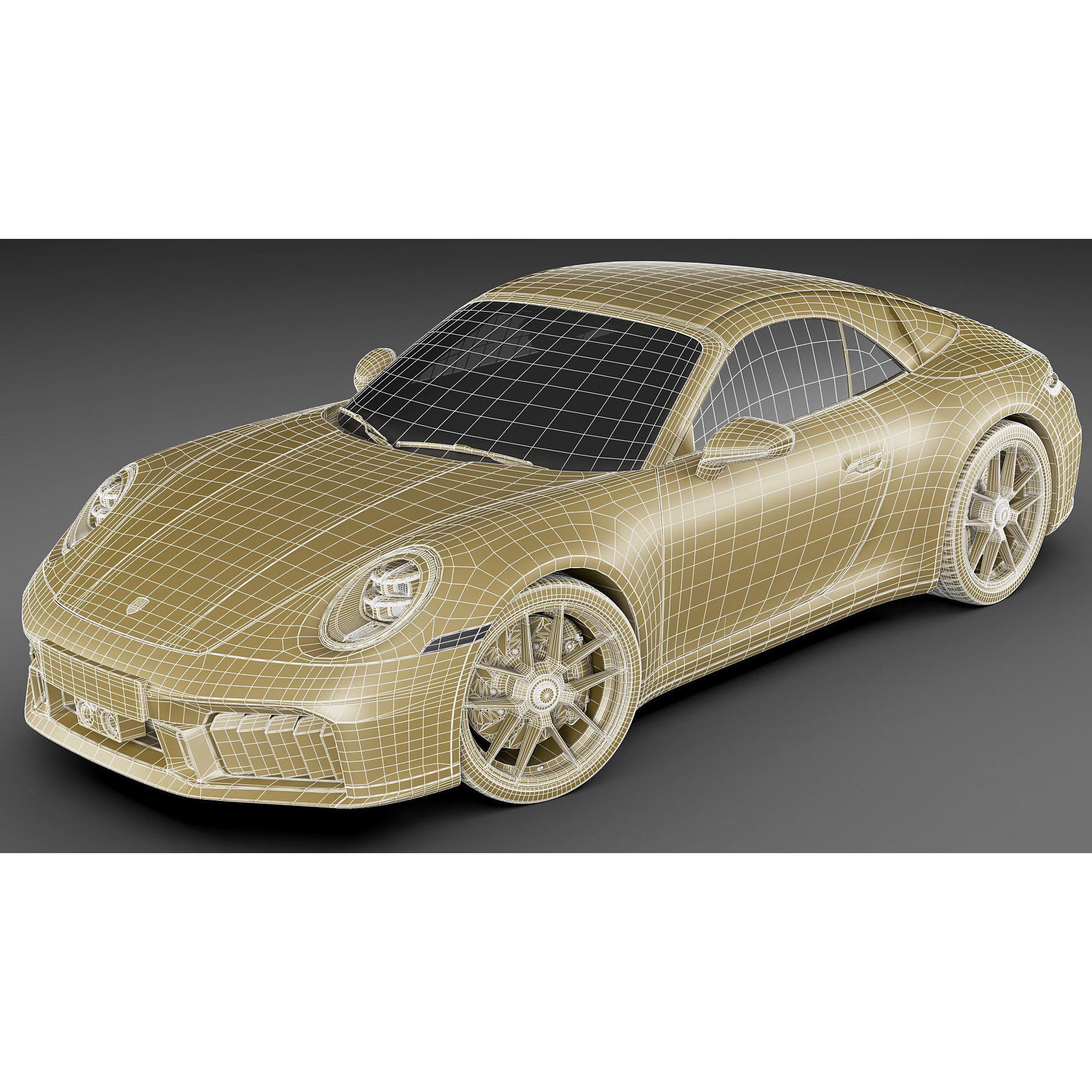 Porsche 911 Carrera GTS Cabriolet - High-Poly 3D Model - View 46