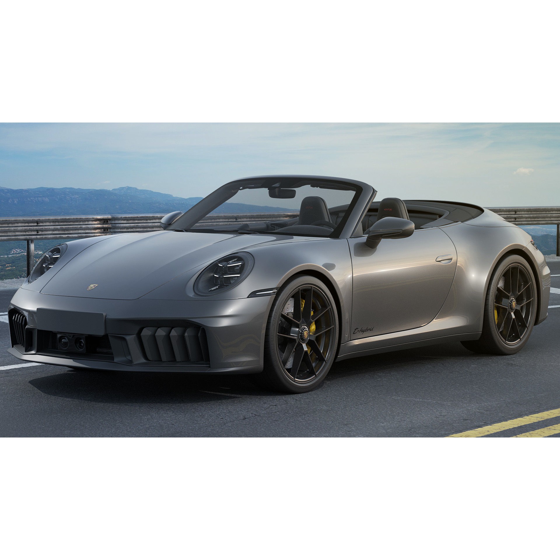 Porsche 911 Carrera GTS Cabriolet - High-Poly 3D Model - View 6