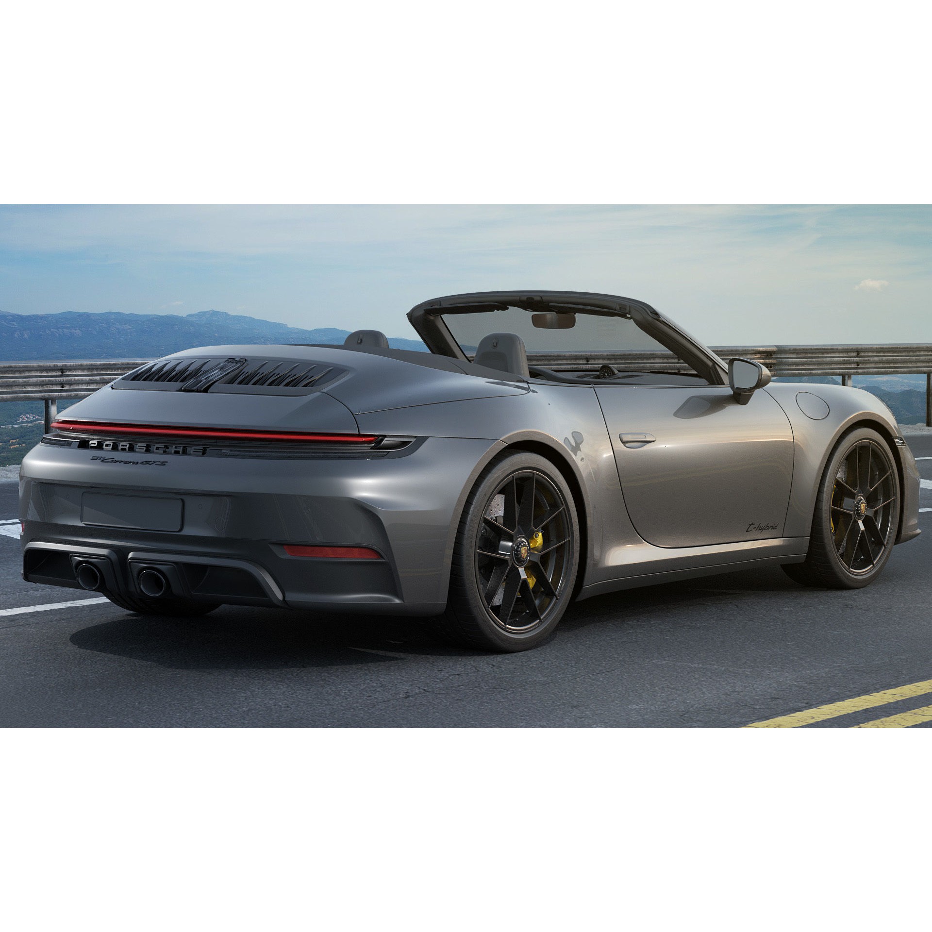 Porsche 911 Carrera GTS Cabriolet - High-Poly 3D Model - View 7