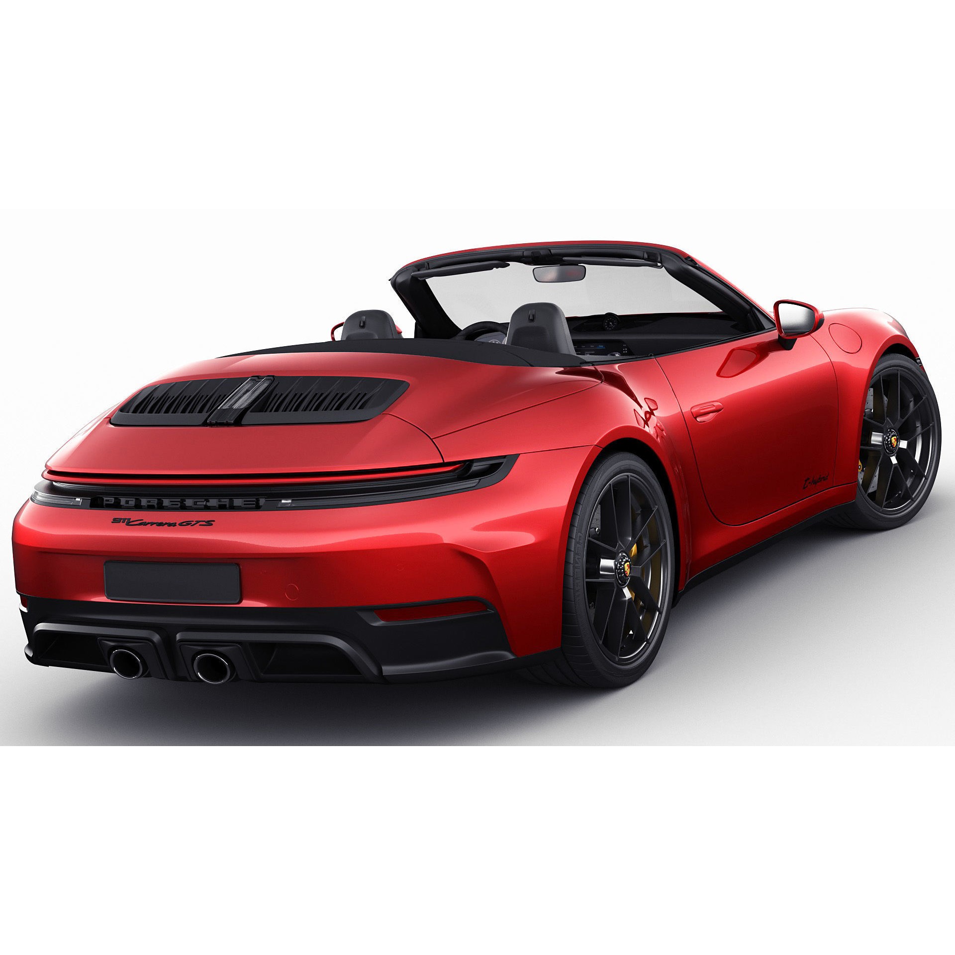 Porsche 911 Carrera GTS Cabriolet - High-Poly 3D Model - View 9