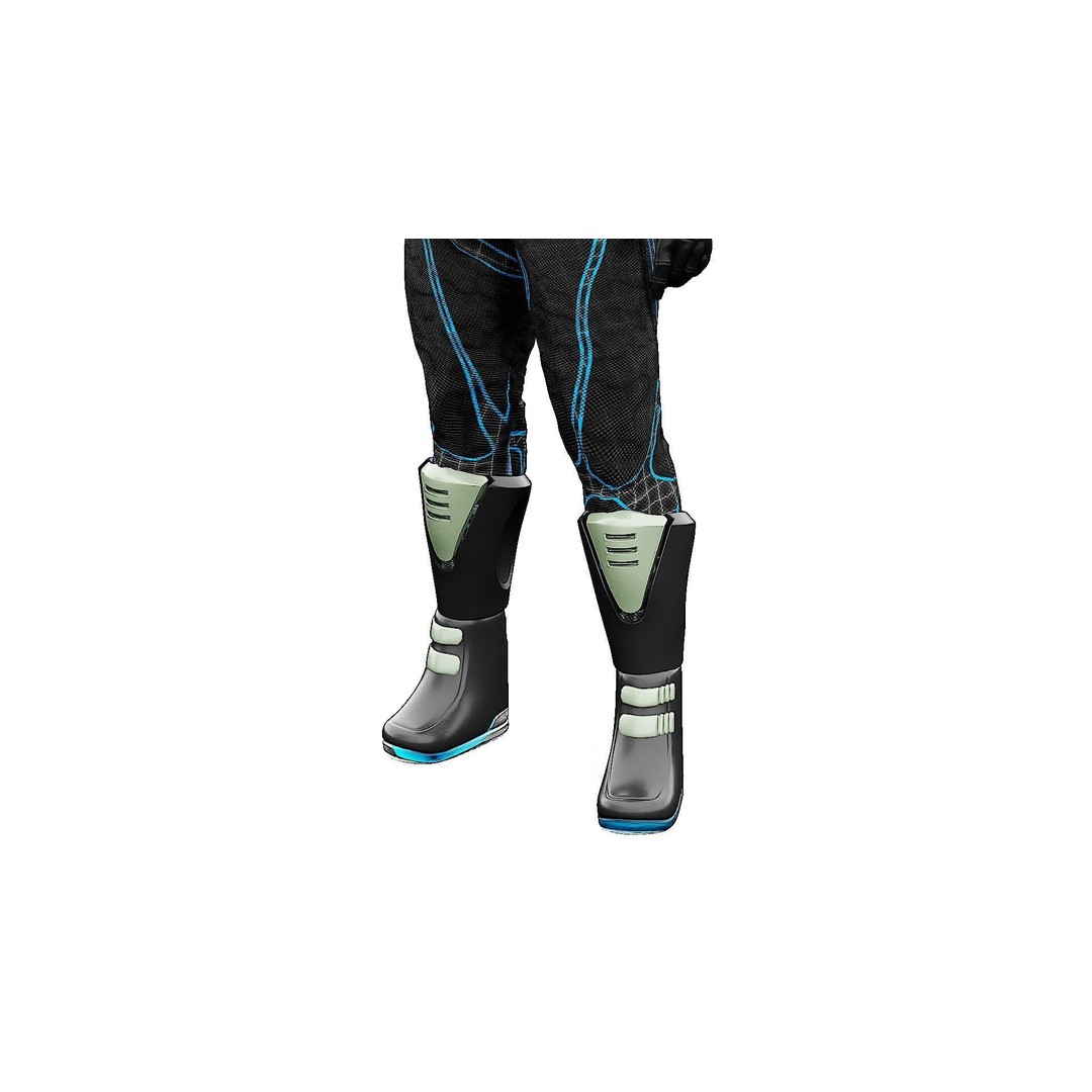 Cyber Astronaut-F 3D Model – Rigged Sci-Fi Character for Animation - View 29