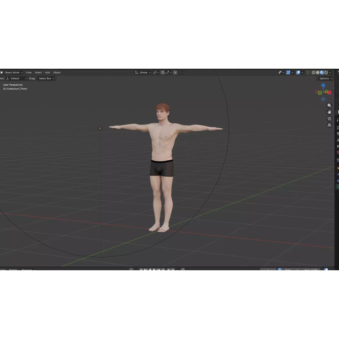 Realistic Male Character 3D Model – Fully Rigged with Facial Expressions, FBX & Blender