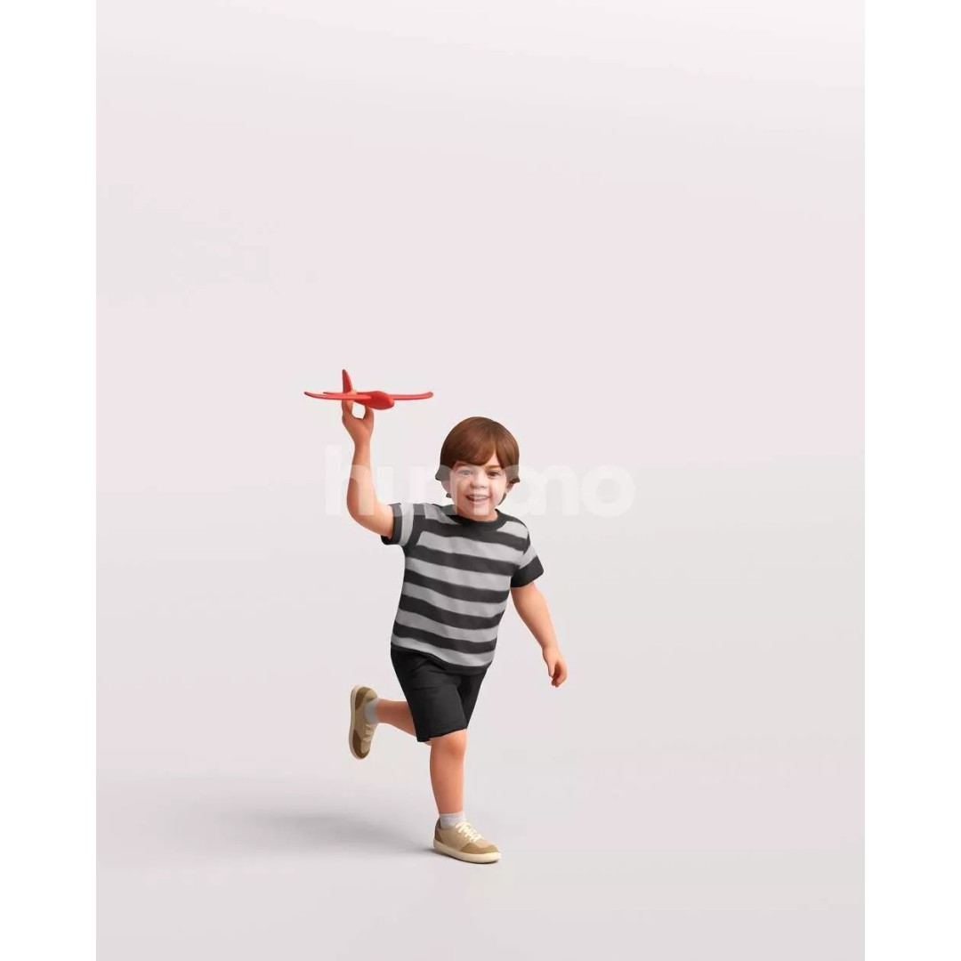 Naturally Posed 3D Model – High Quality PBR Character, FBX, OBJ