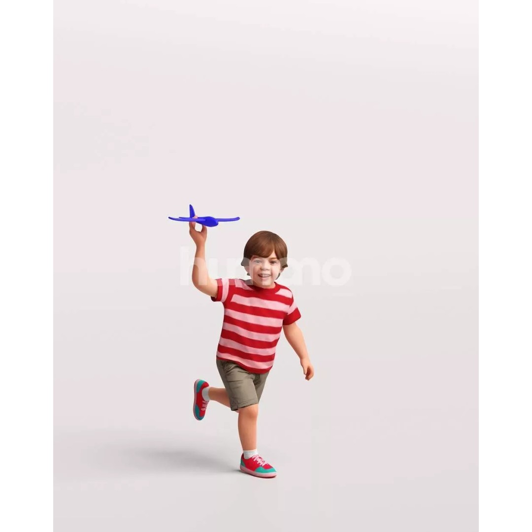 Naturally Posed 3D Model – High Quality PBR Character, FBX, OBJ - View 12