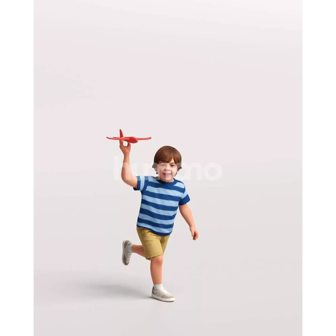 Naturally Posed 3D Model – High Quality PBR Character, FBX, OBJ - View 13