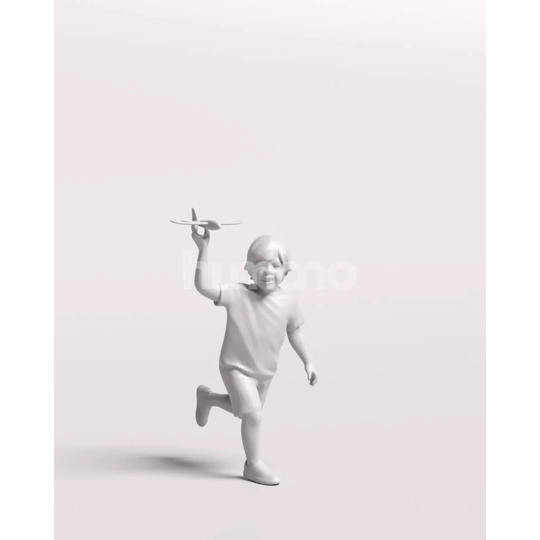 Naturally Posed 3D Model – High Quality PBR Character, FBX, OBJ - View 3