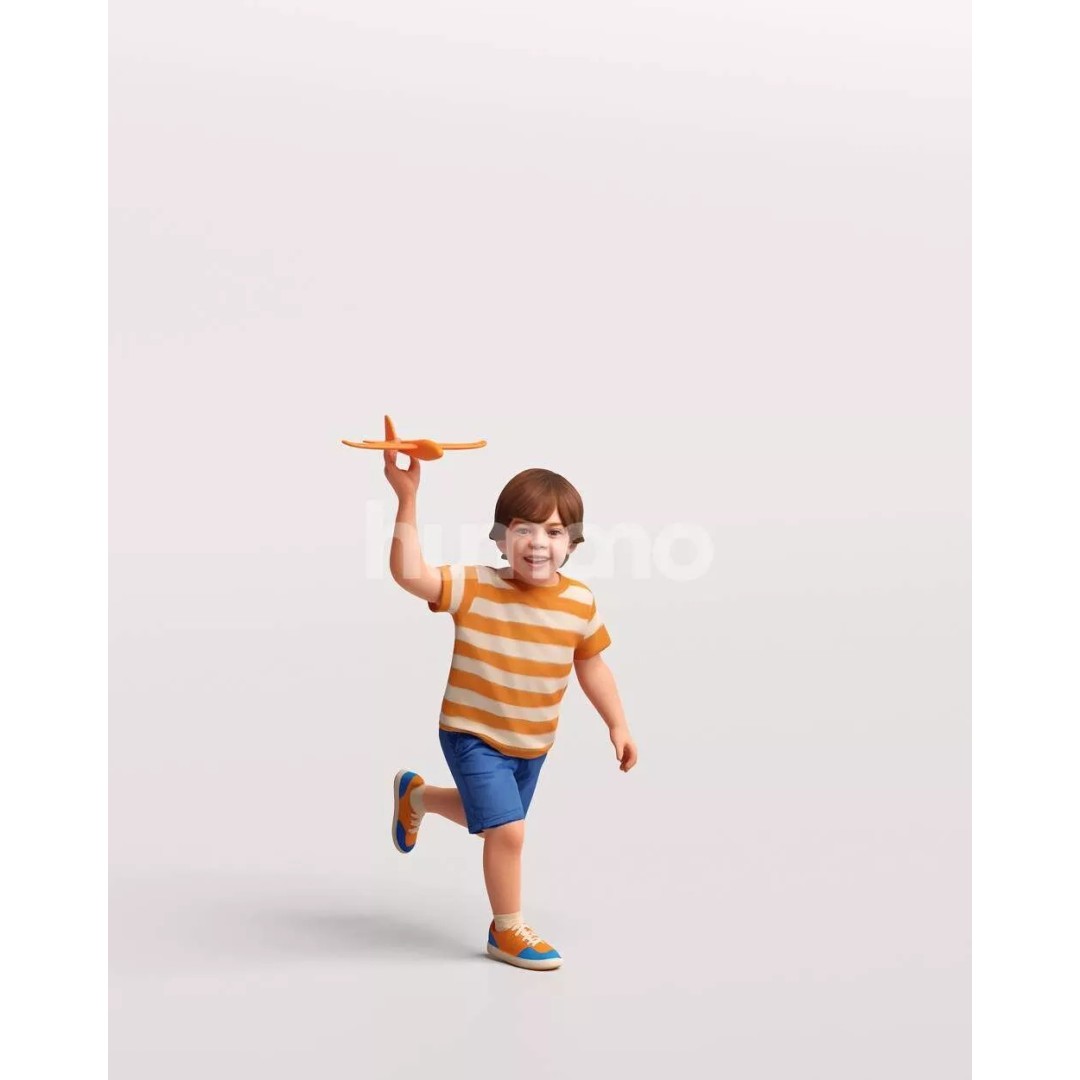 Naturally Posed 3D Model – High Quality PBR Character, FBX, OBJ - View 4