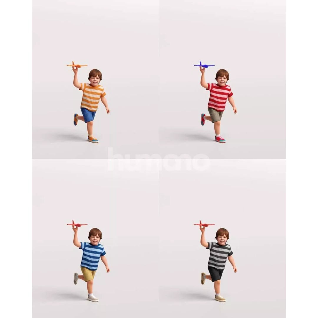 Naturally Posed 3D Model – High Quality PBR Character, FBX, OBJ - View 5