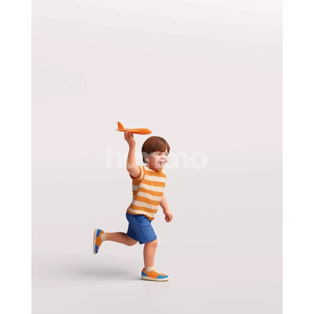 Naturally Posed 3D Model – High Quality PBR Character, FBX, OBJ - View 6