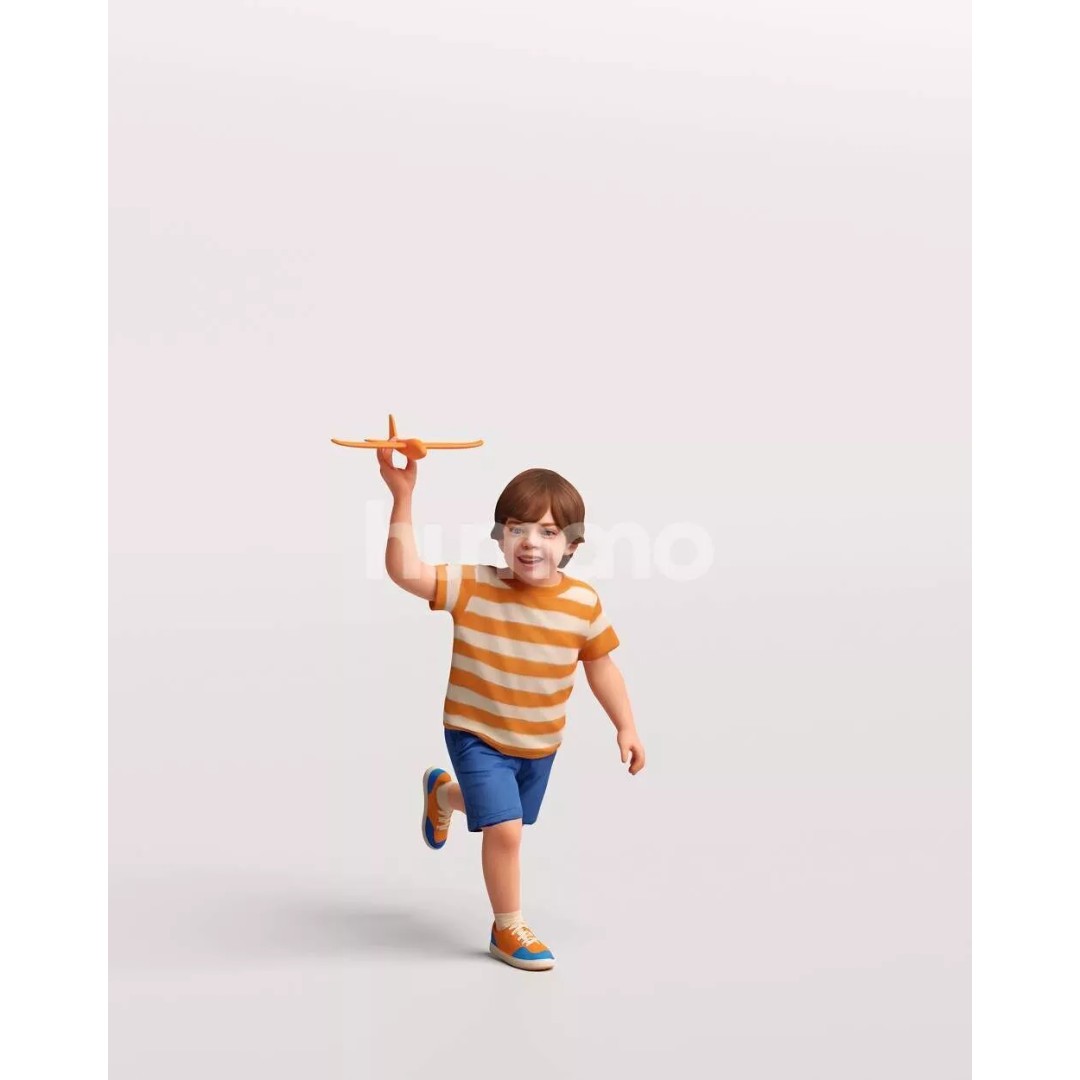 Naturally Posed 3D Model – High Quality PBR Character, FBX, OBJ - View 7