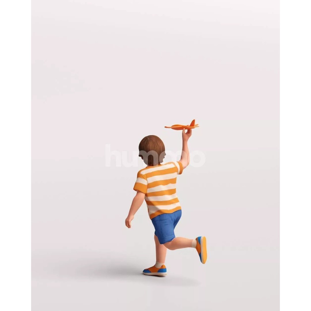 Naturally Posed 3D Model – High Quality PBR Character, FBX, OBJ - View 8