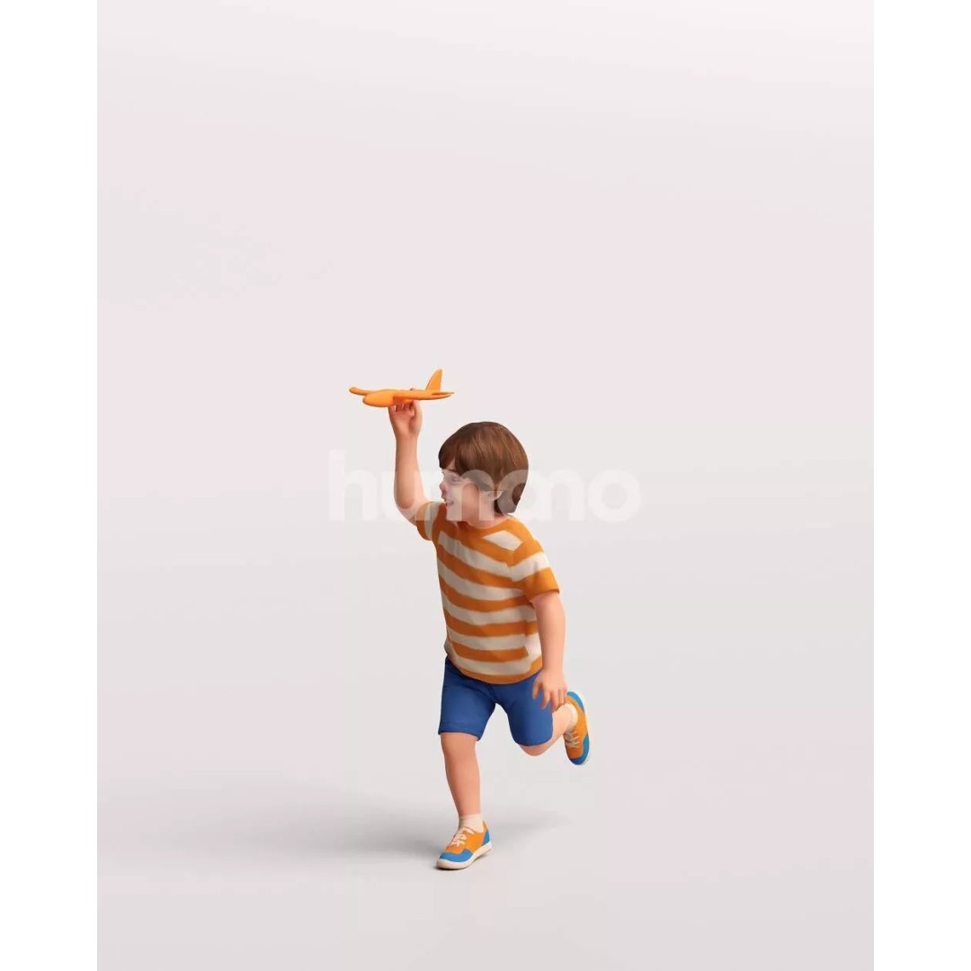 Naturally Posed 3D Model – High Quality PBR Character, FBX, OBJ - View 9