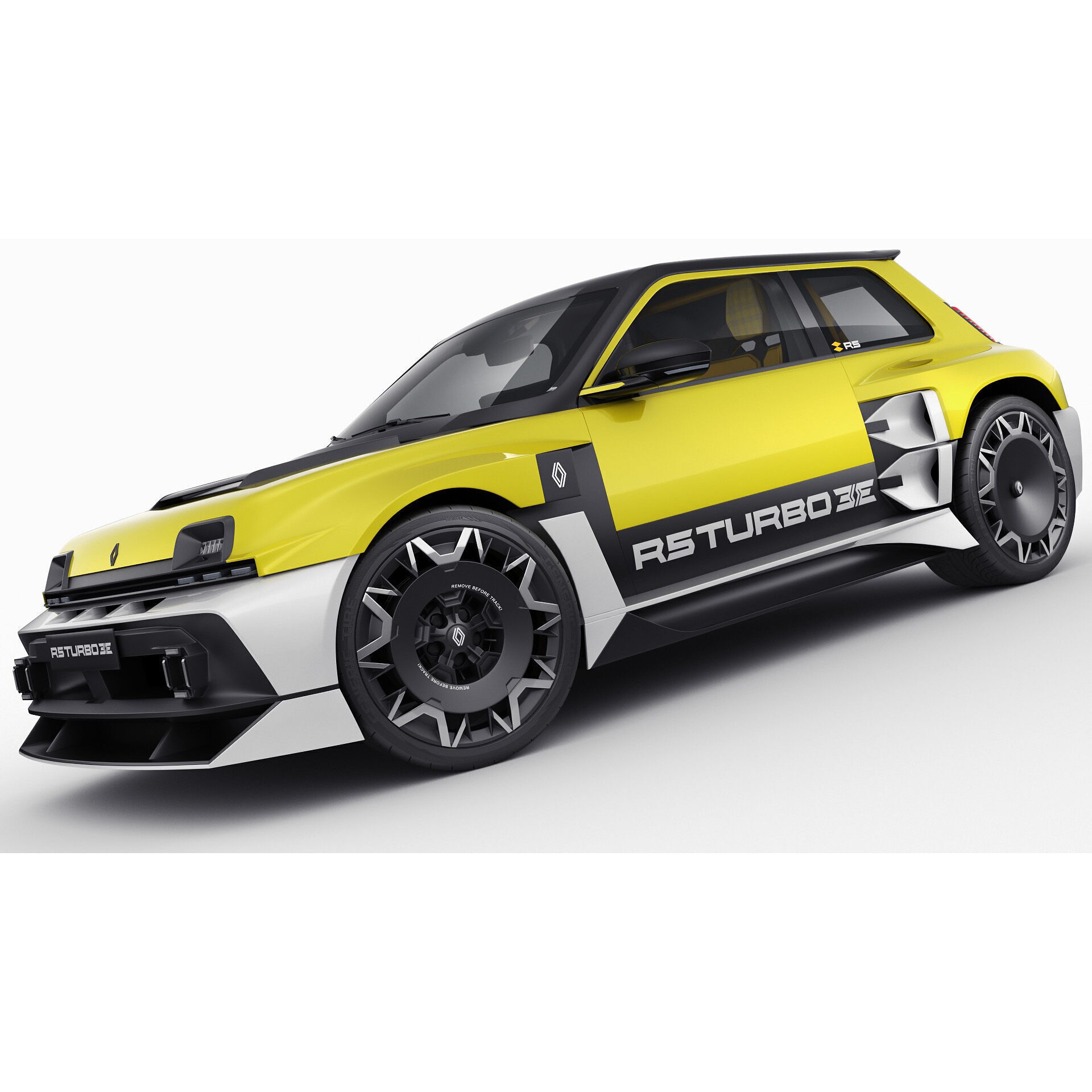 Renault 5 Turbo 3E 2027 - Game-Ready 3D Model - View 15