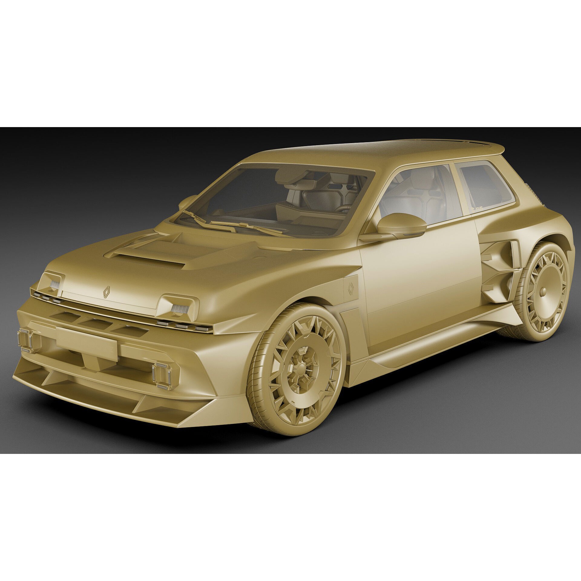 Renault 5 Turbo 3E 2027 - Game-Ready 3D Model - View 29