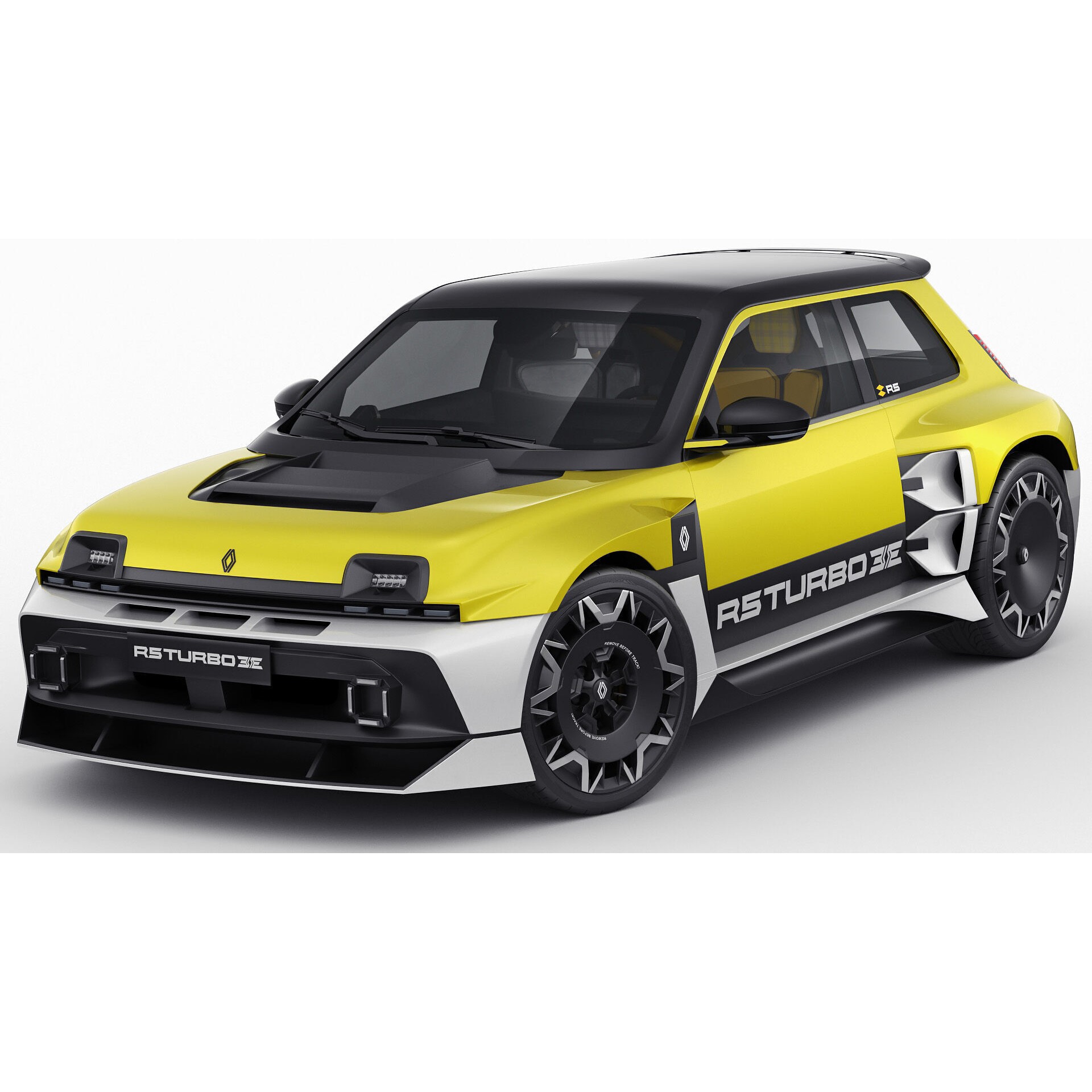 Renault 5 Turbo 3E 2027 - Game-Ready 3D Model - View 3