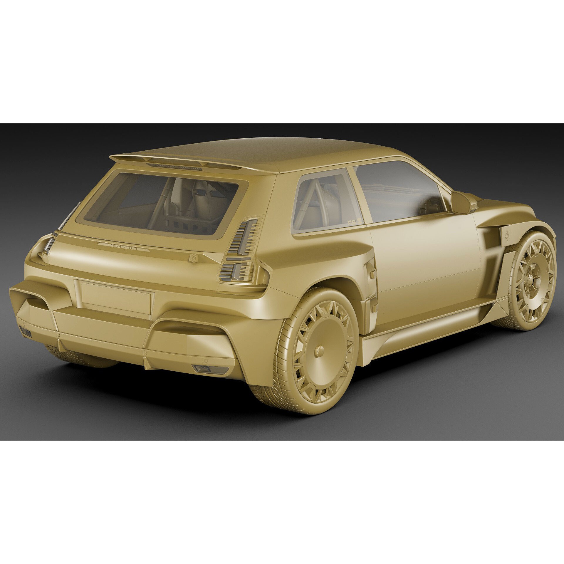 Renault 5 Turbo 3E 2027 - Game-Ready 3D Model - View 30