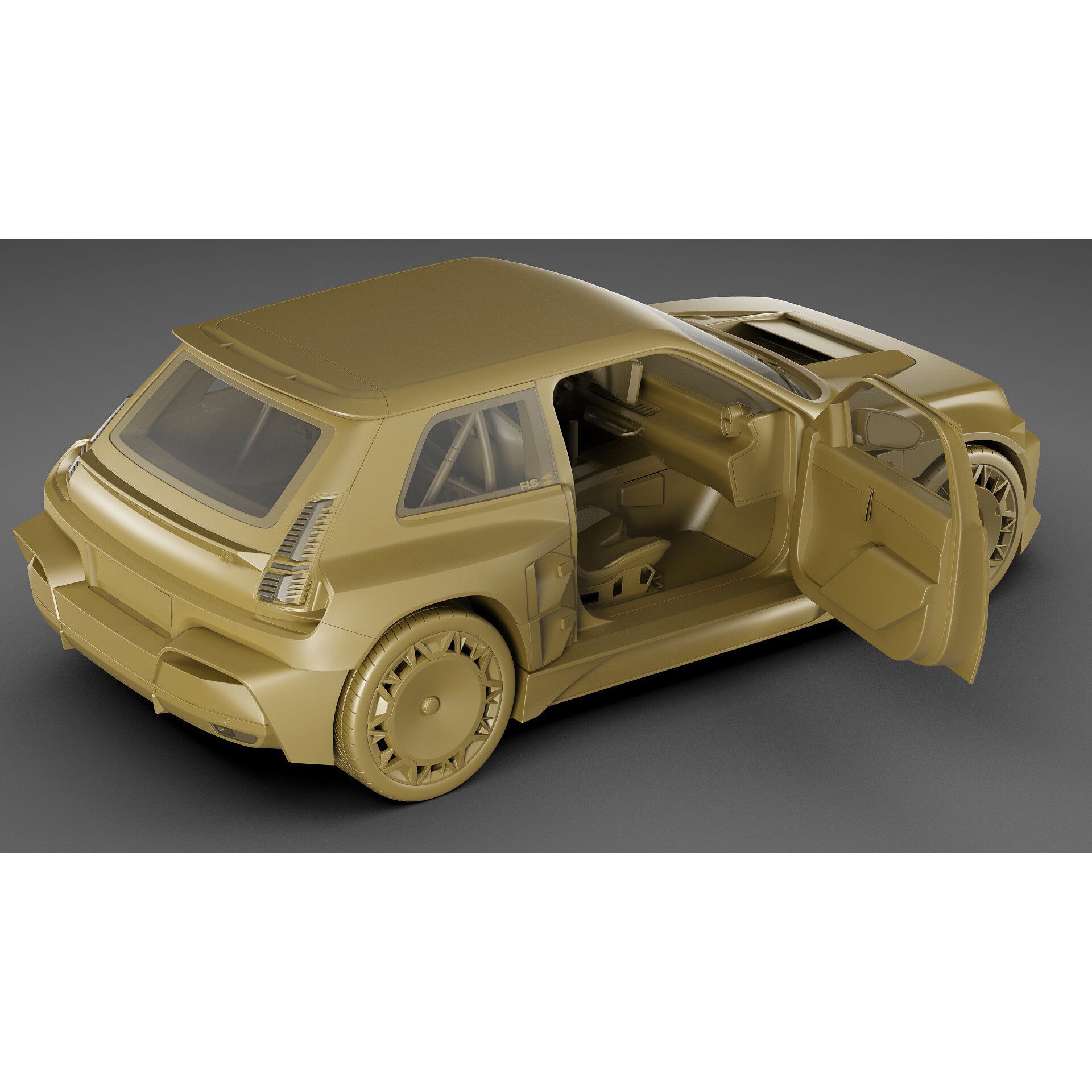 Renault 5 Turbo 3E 2027 - Game-Ready 3D Model - View 35