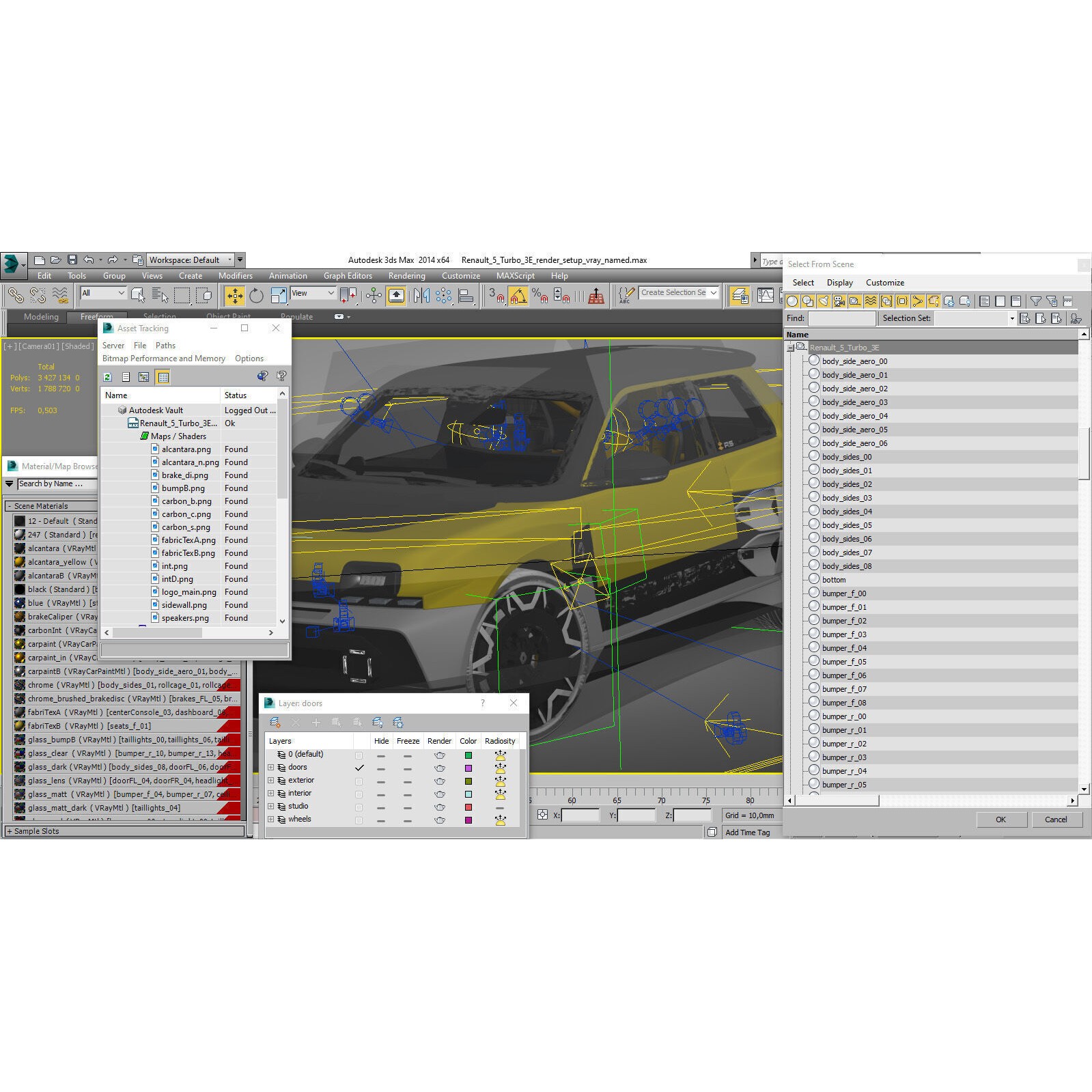 Renault 5 Turbo 3E 2027 - Game-Ready 3D Model - View 42