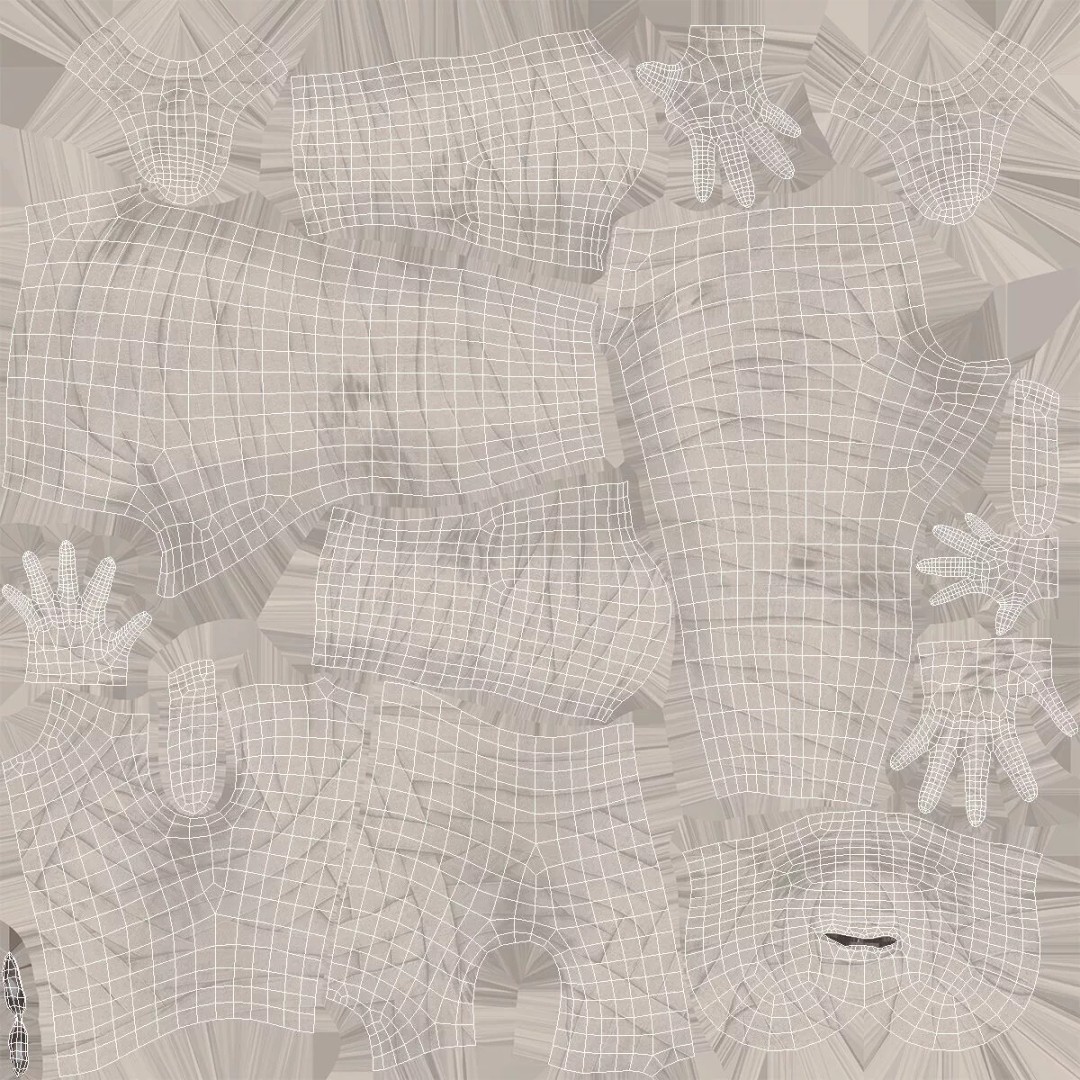 Mummy 3D Model – Rigged Character in Clean Bandage, FBX & OBJ - View 12