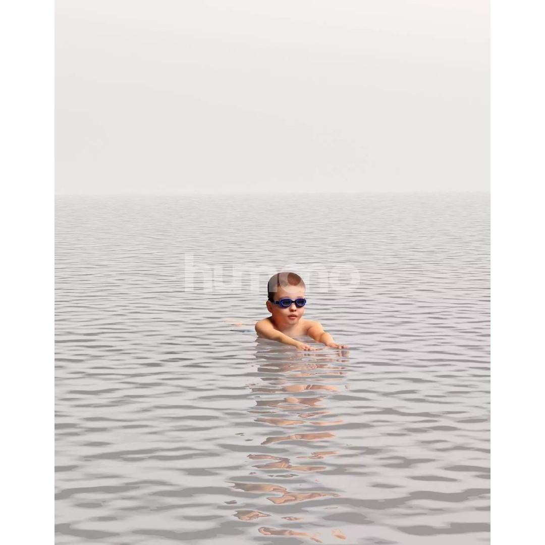 Humano Swimming Kid Boy 3D Model – PBR Textured, Game-Ready, FBX - View 12