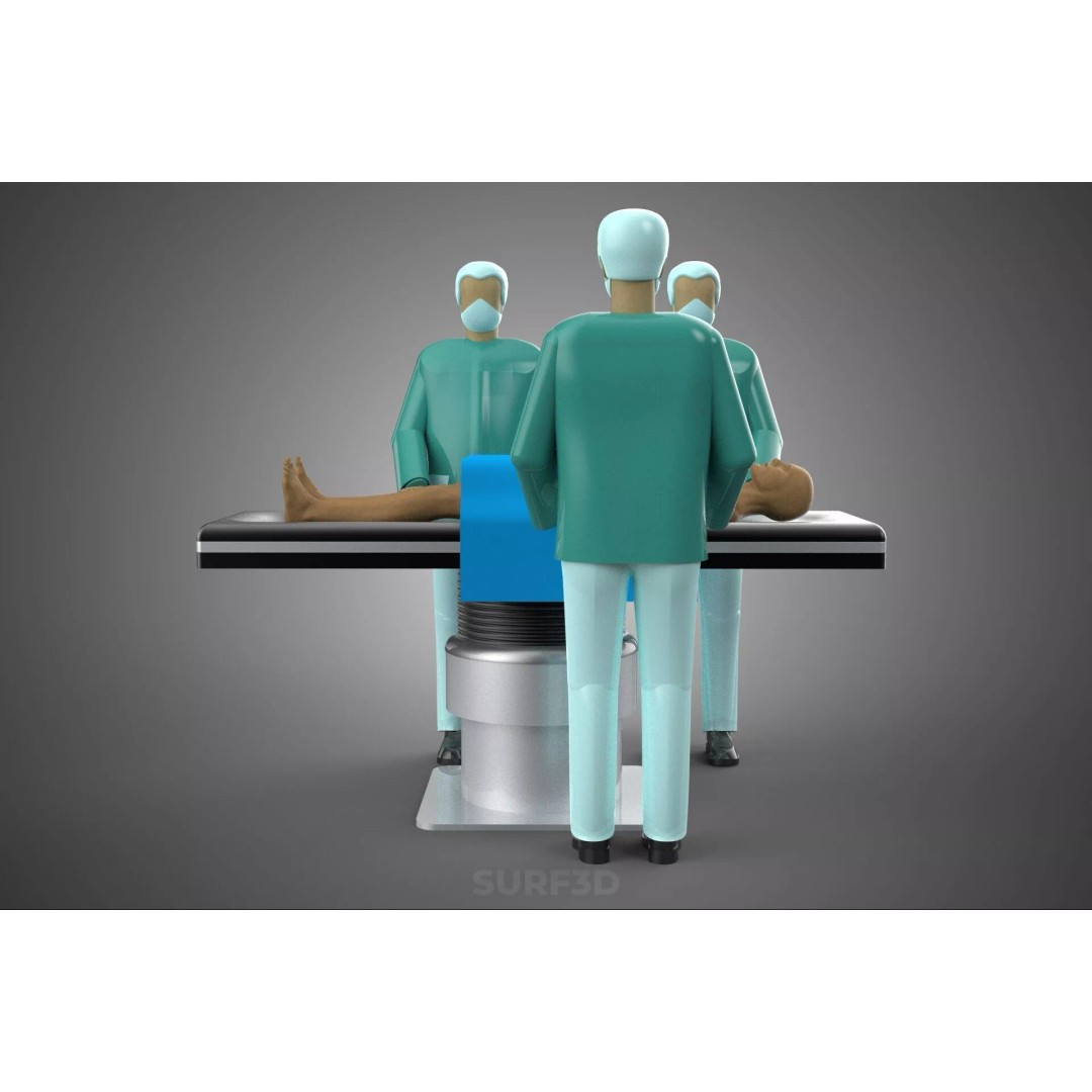 Medical Team 3D Model – High-Detail Surgeon and Patient Scene, FBX - View 13