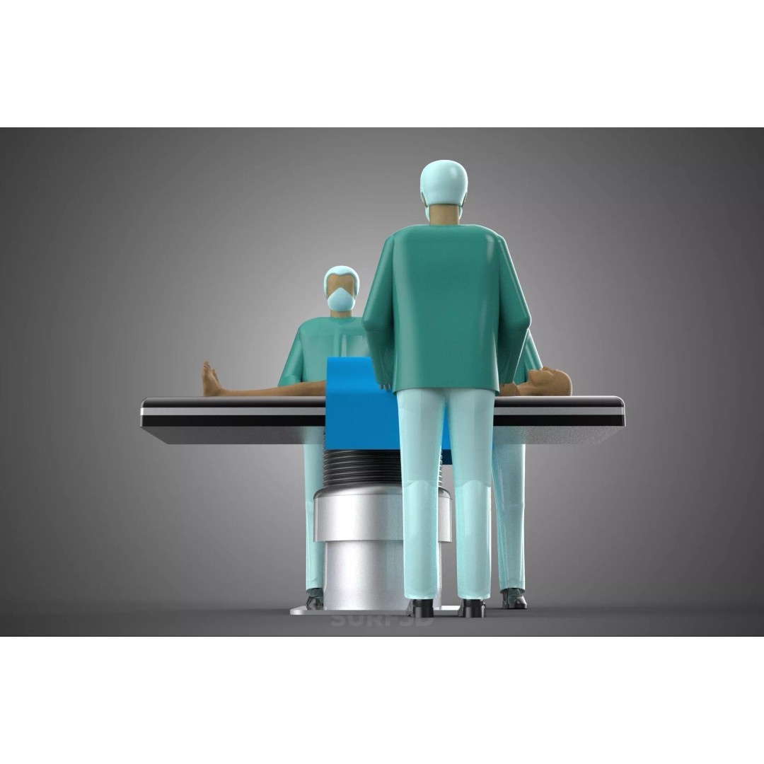 Medical Team 3D Model – High-Detail Surgeon and Patient Scene, FBX - View 20