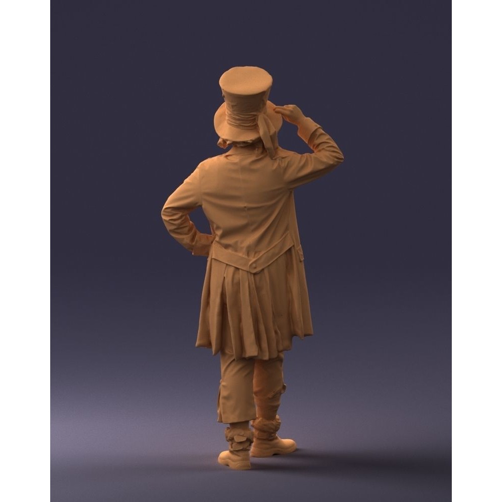 Mad Hatter 3D Model – High Poly Character with PBR Textures, FBX - View 12