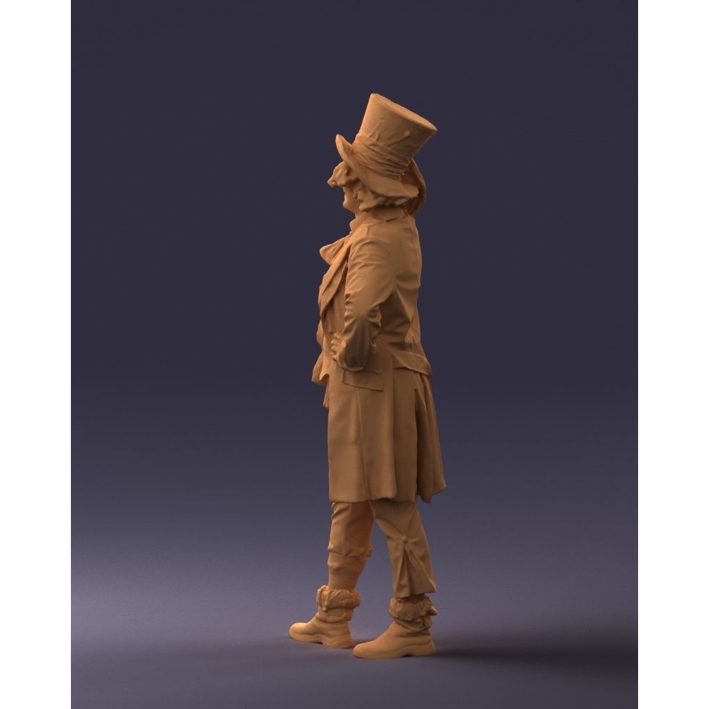 Mad Hatter 3D Model – High Poly Character with PBR Textures, FBX - View 15