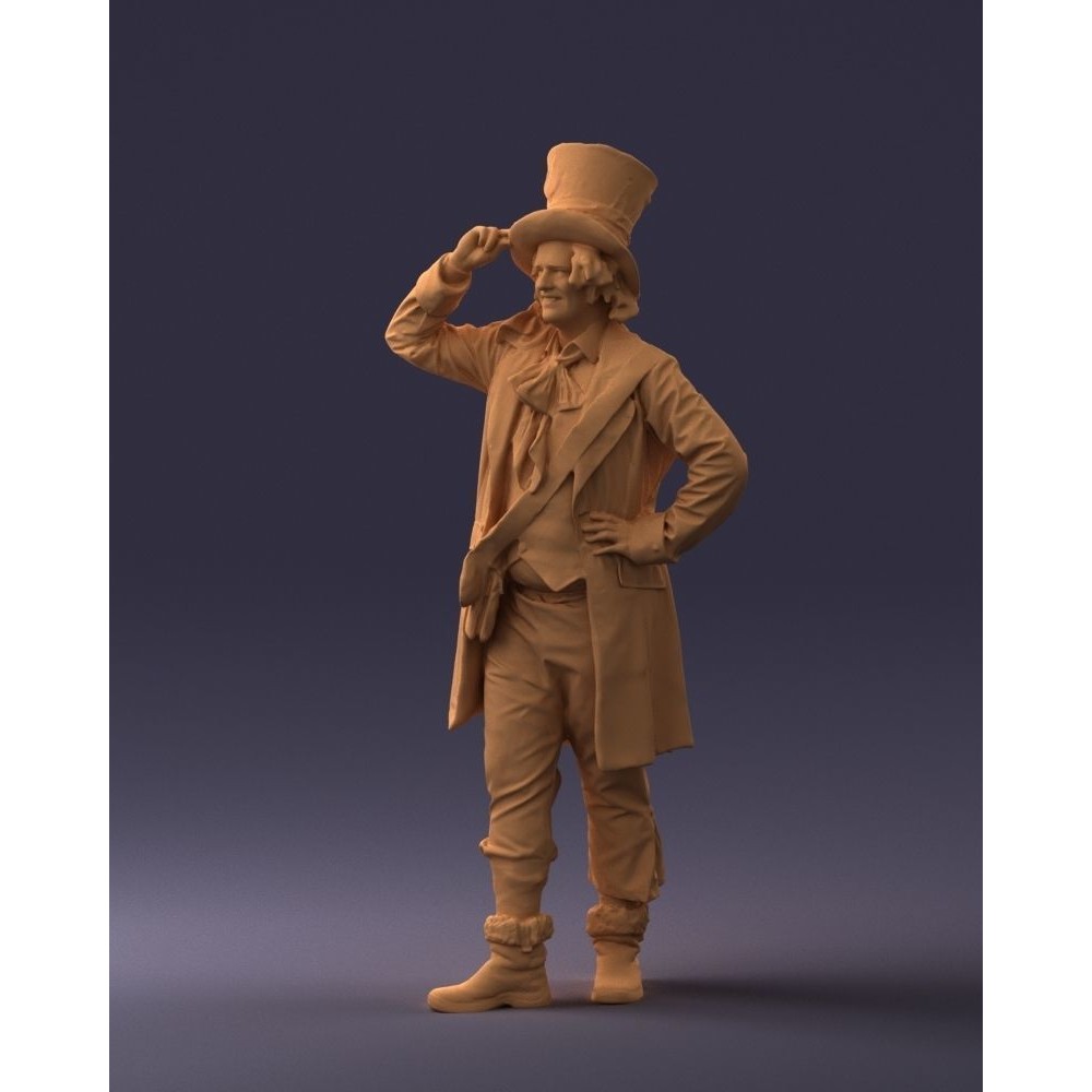 Mad Hatter 3D Model – High Poly Character with PBR Textures, FBX - View 18