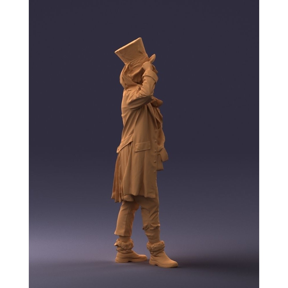 Mad Hatter 3D Model – High Poly Character with PBR Textures, FBX - View 9