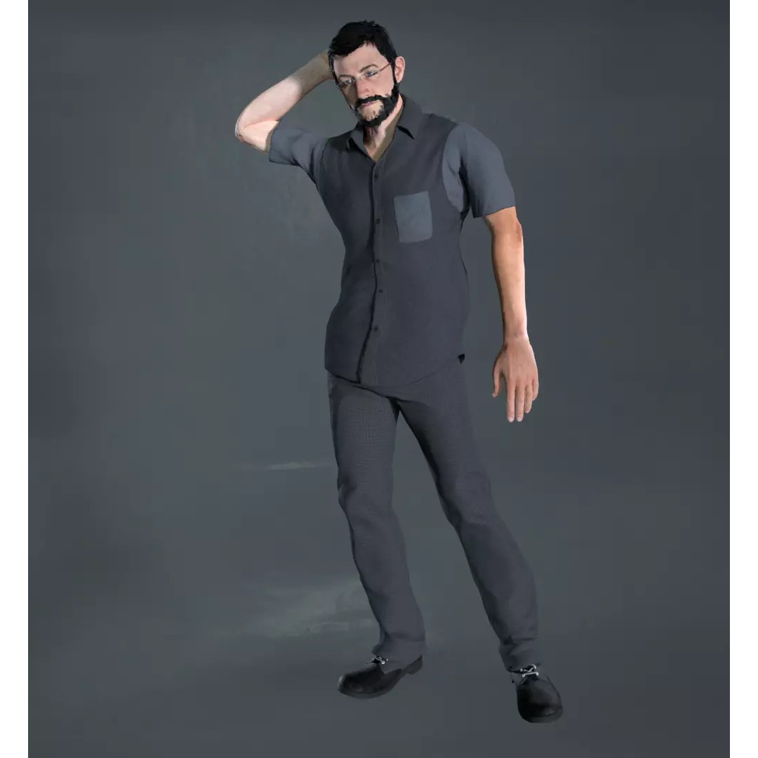 8 Characters 3D Model – Rigged Male and Female Characters, FBX, Blender