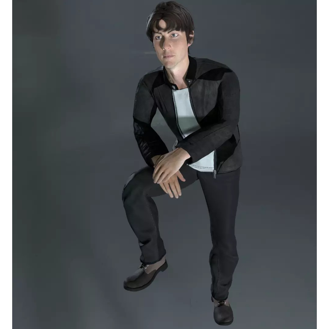 8 Characters 3D Model – Rigged Male and Female Characters, FBX, Blender - View 7