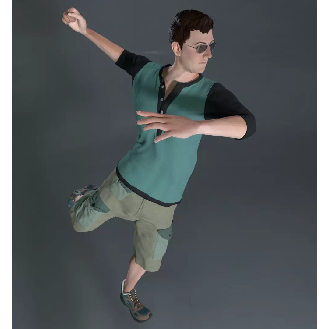8 Characters 3D Model – Rigged Male and Female Characters, FBX, Blender - View 9