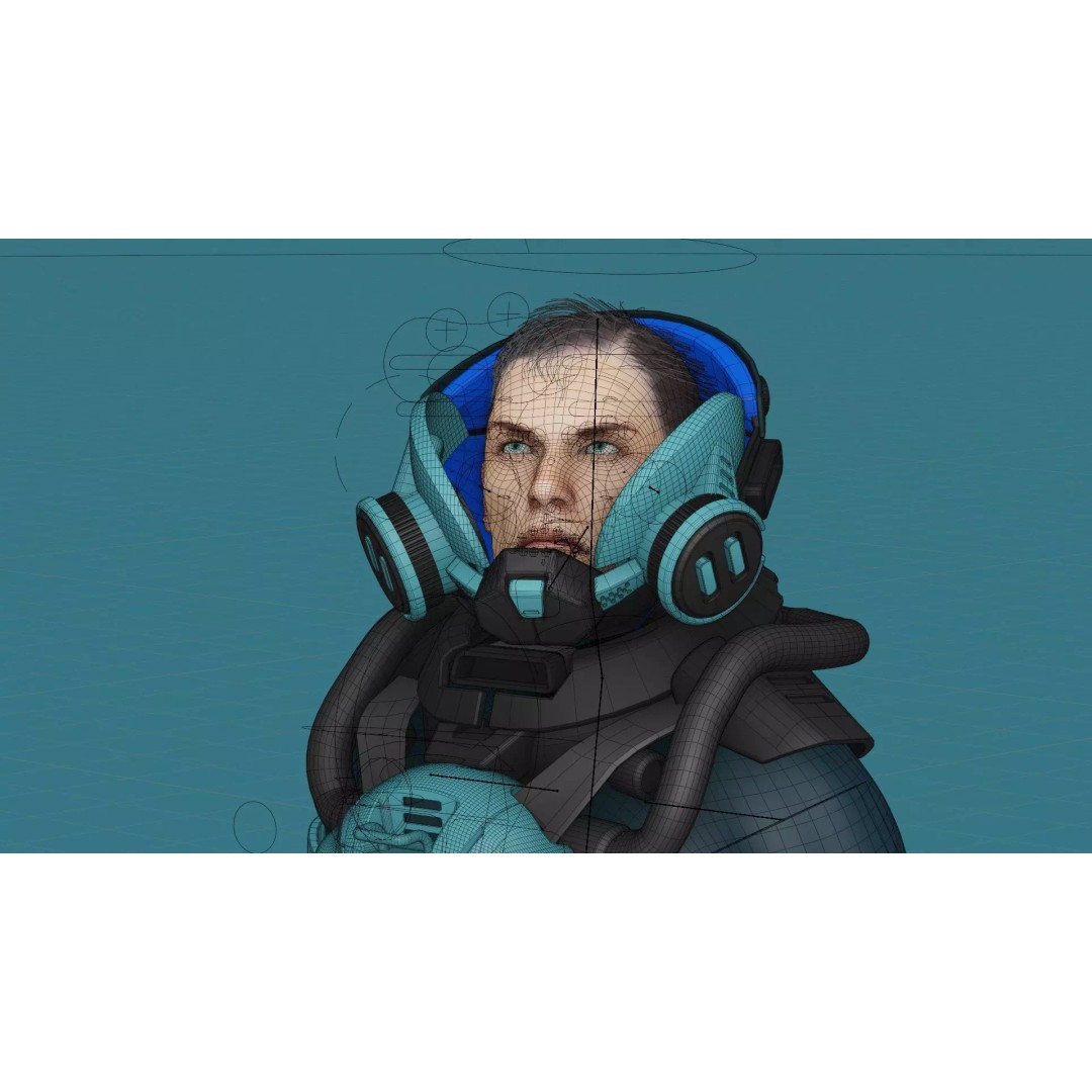 Astronaut J-1 3D Model – Rigged Sci-Fi Character for Unreal Engine & Unity - View 38