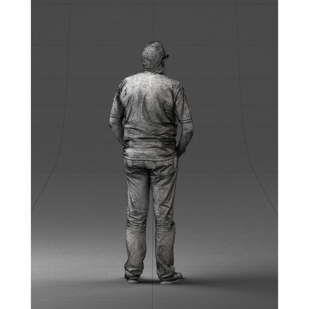 Casual Man 3D Model – Realistic Character in Polo and Jeans, FBX - View 10