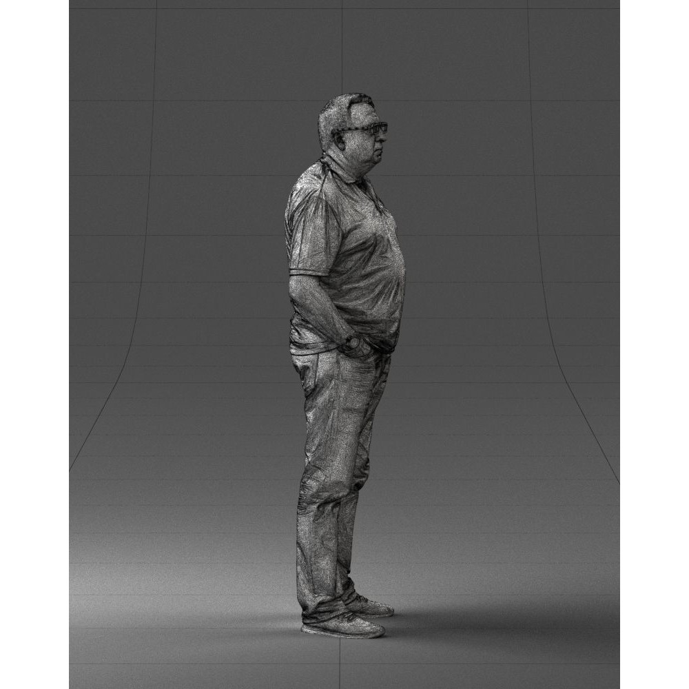 Casual Man 3D Model – Realistic Character in Polo and Jeans, FBX - View 7