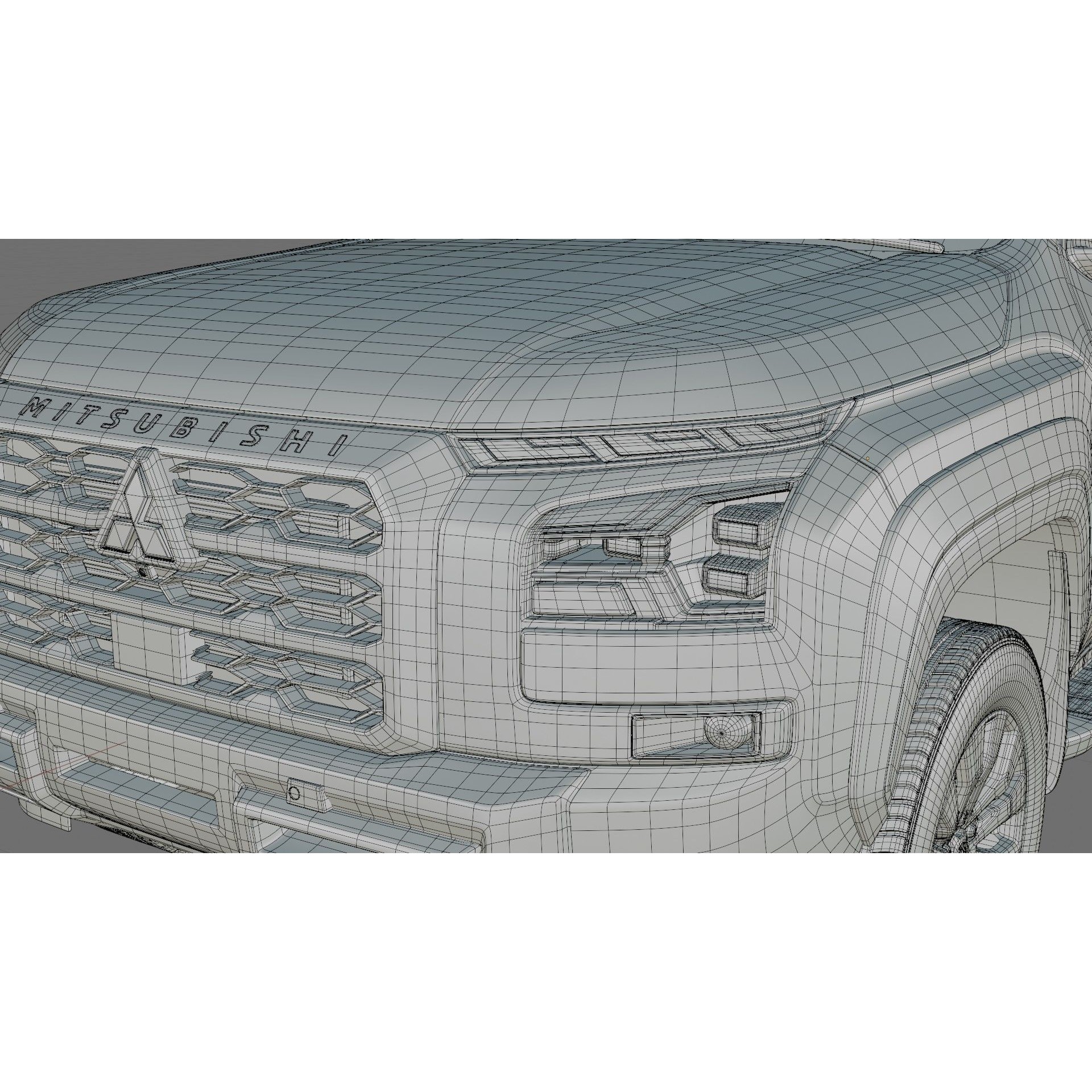 Mitsubishi Triton L200 2024 - Detailed 3D Model - View 29