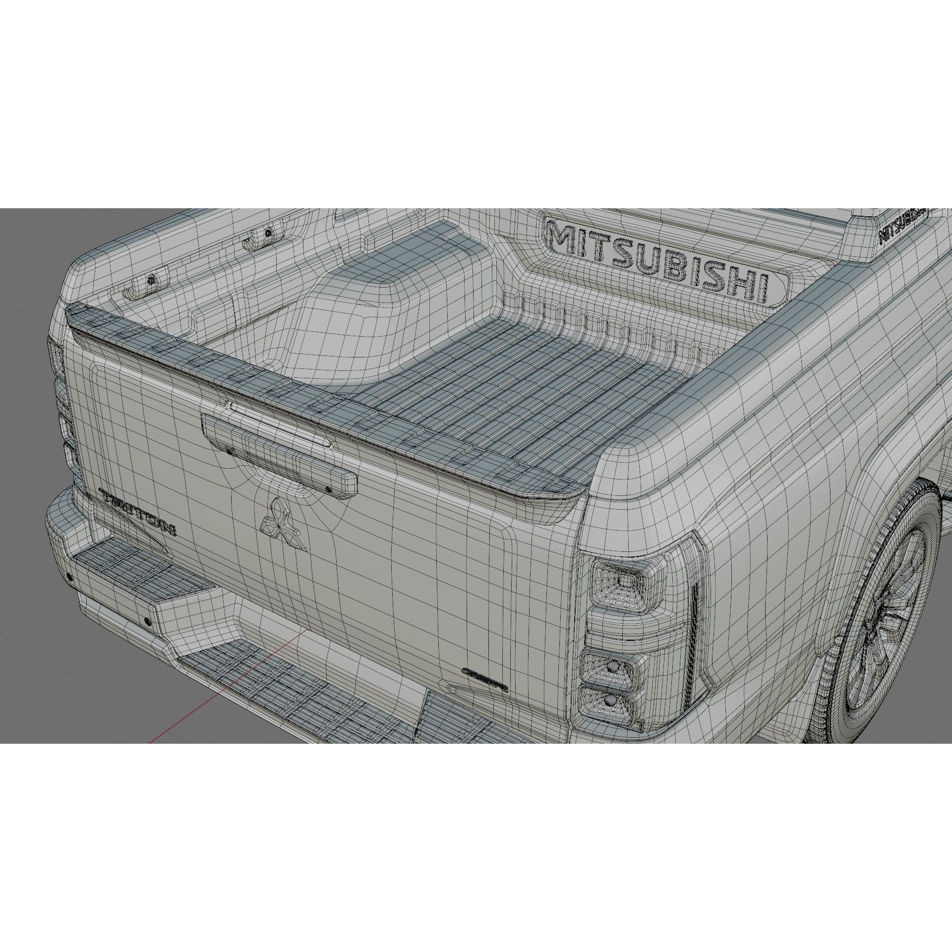 Mitsubishi Triton L200 2024 - Detailed 3D Model - View 30