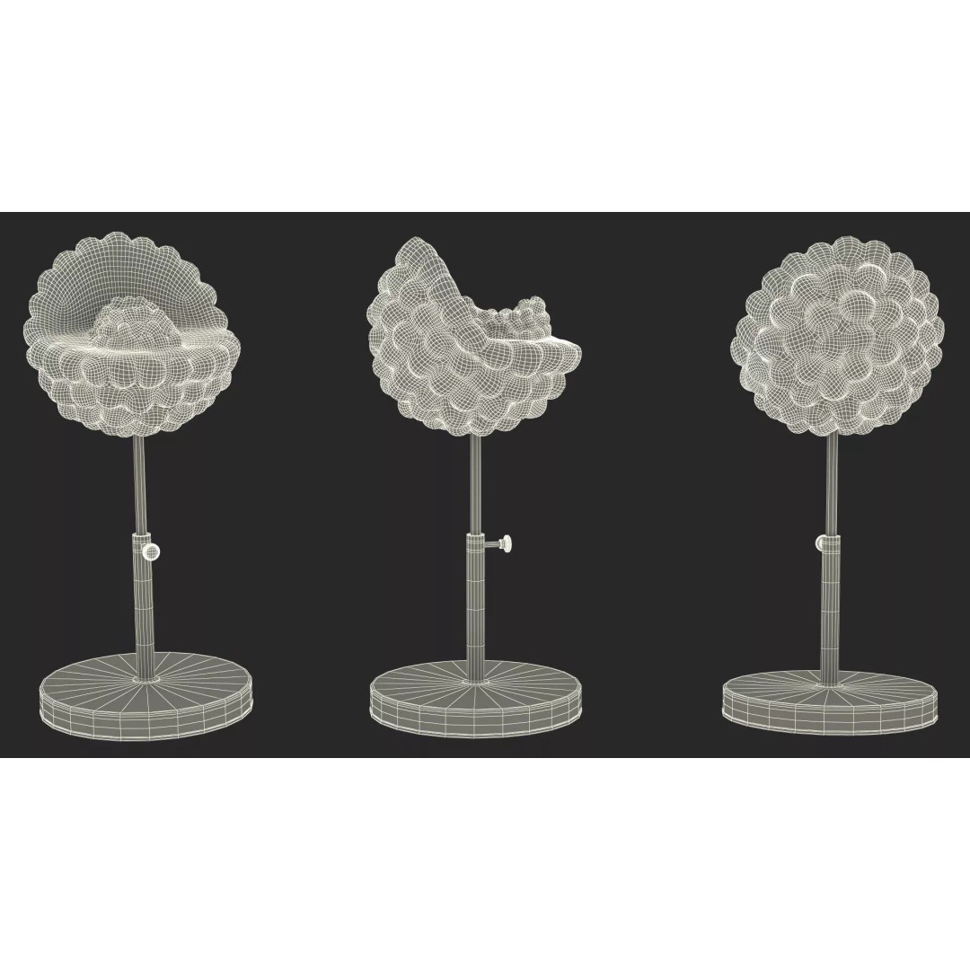 HIV Virus 3D Model – Educational Detailed Structure on Metal Stand - View 15