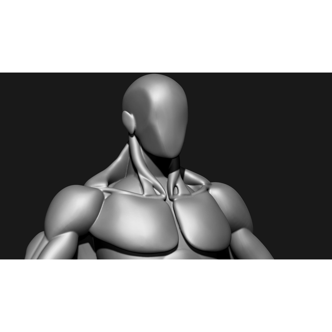 Stylized Human Body 3D Model – High Poly Character Asset, FBX - View 11