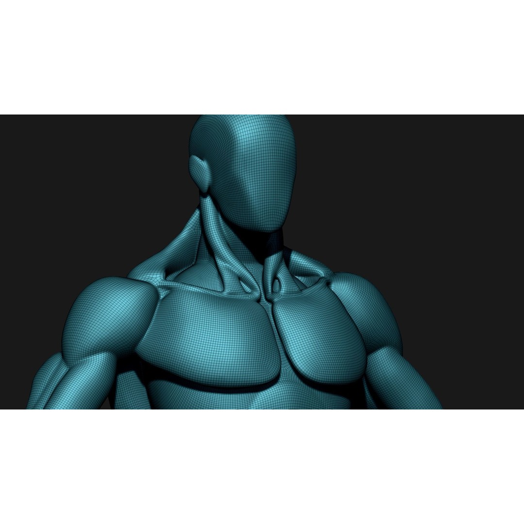Stylized Human Body 3D Model – High Poly Character Asset, FBX - View 12