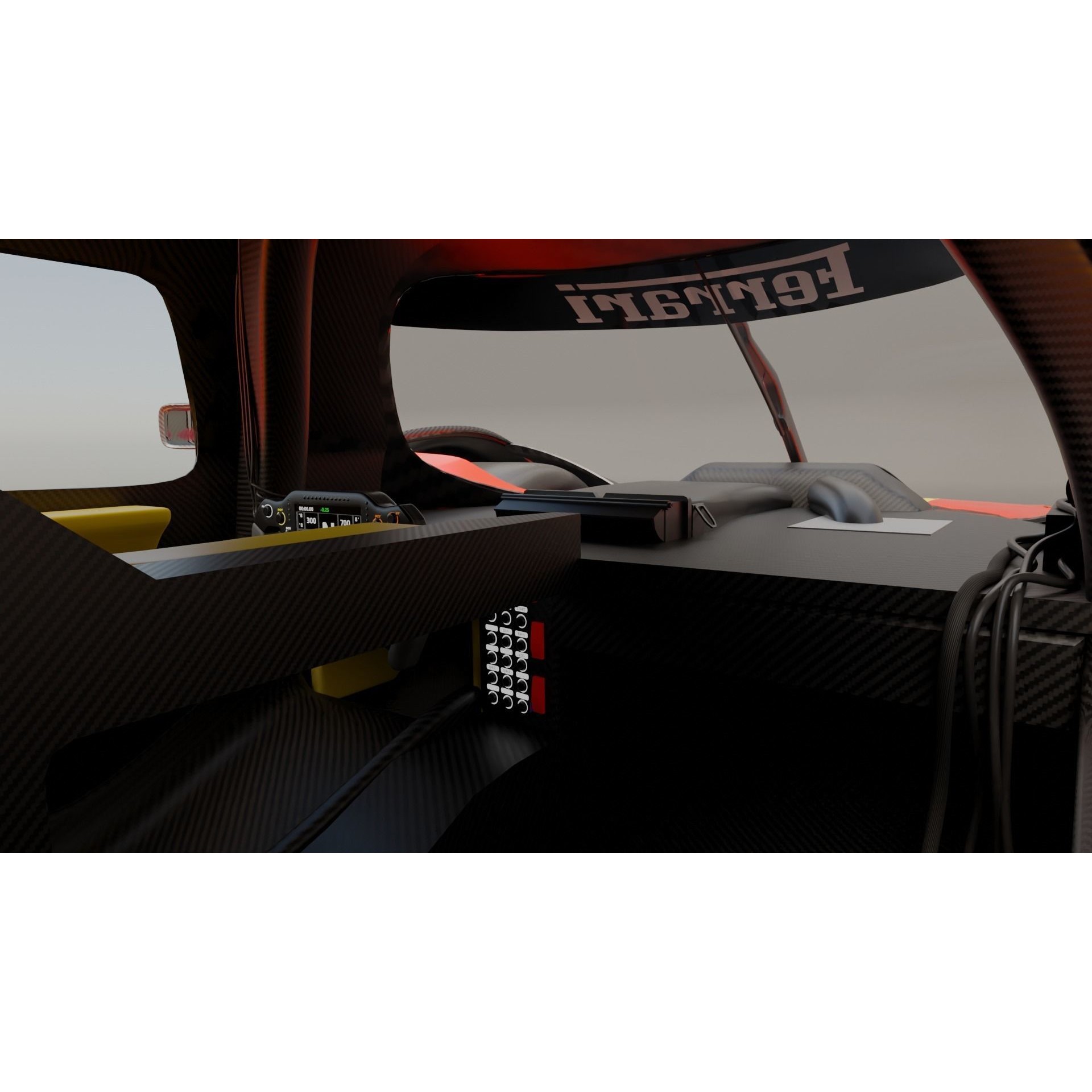 Ferrari 499P - PBR Game-Ready 3D Model - View 5