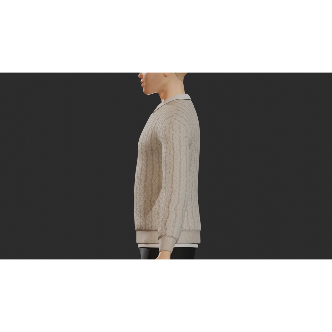 William Cartoon Character 3D Model – Low Poly Game Asset, FBX - View 18