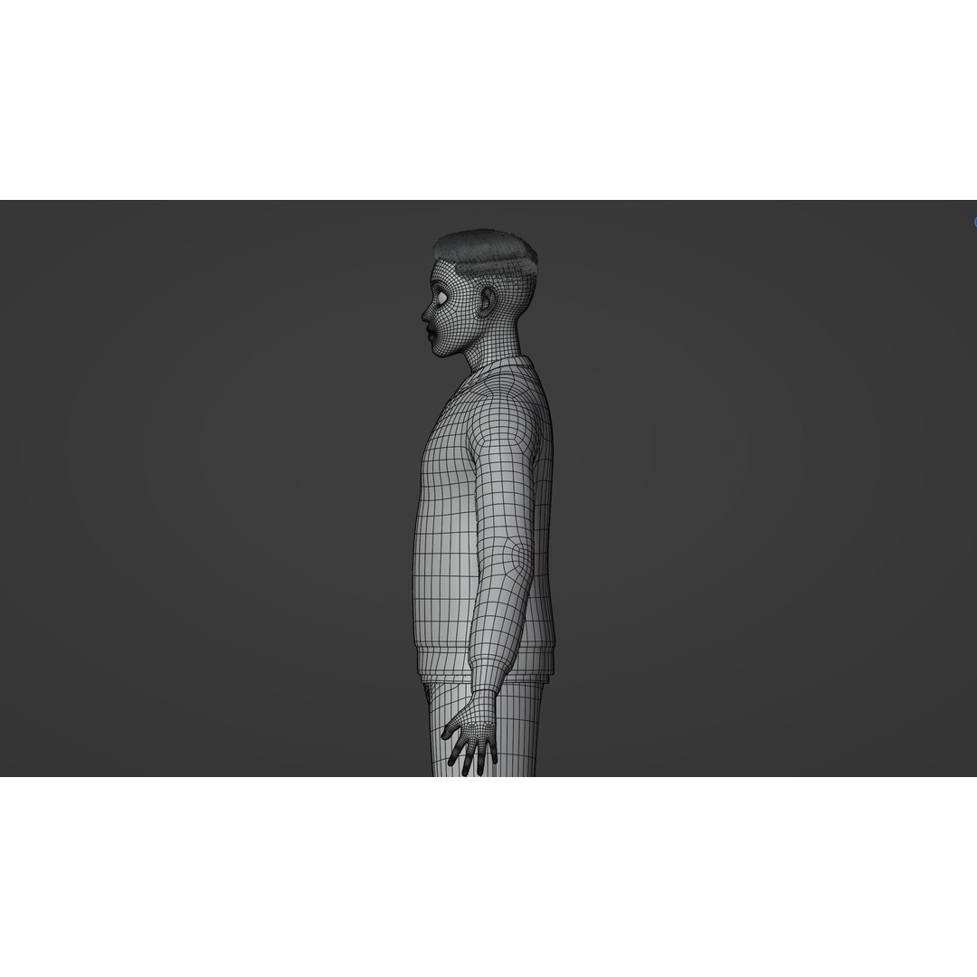 William Cartoon Character 3D Model – Low Poly Game Asset, FBX - View 41